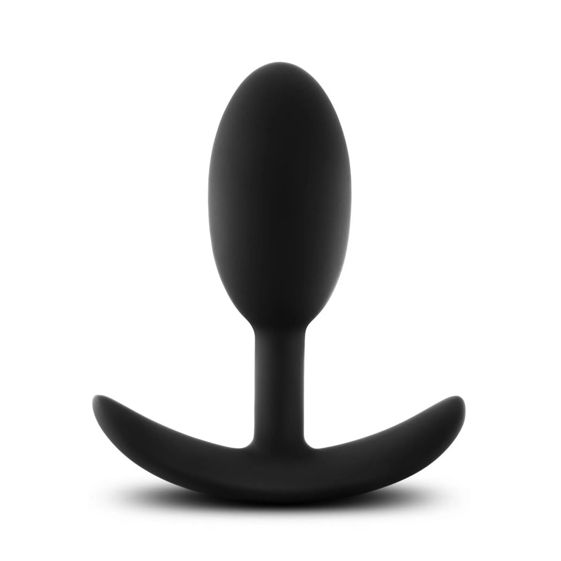 Anal Adventures Platinum Silicone Vibra Slim Plug Medium Black Blush Novelties