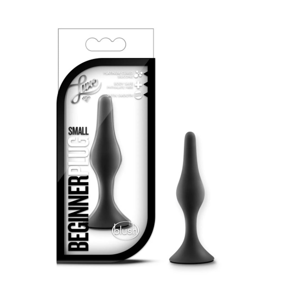 Luxe Beginner Plug Small Black Blush Novelties