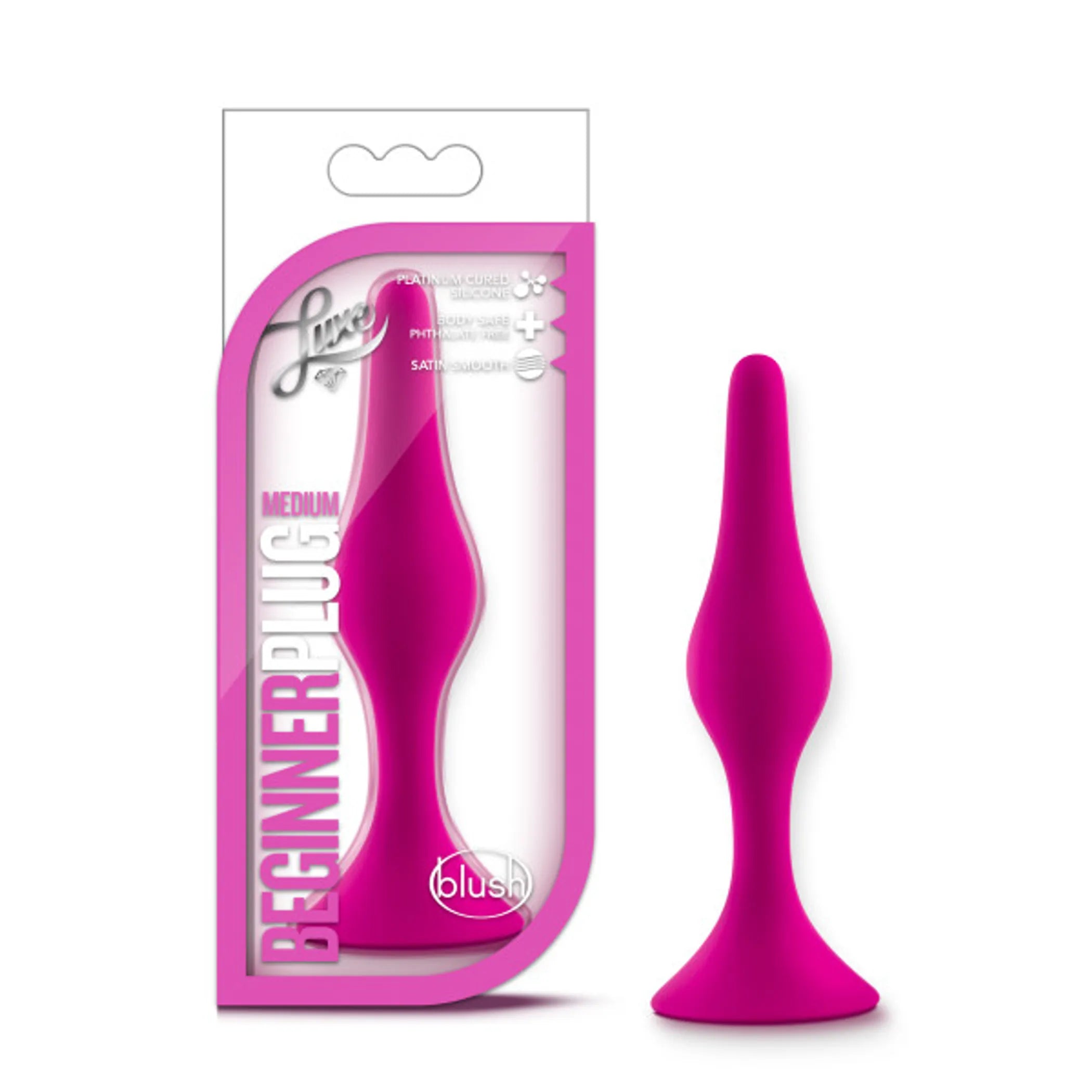 Luxe Beginner Plug Medium Pink Blush Novelties