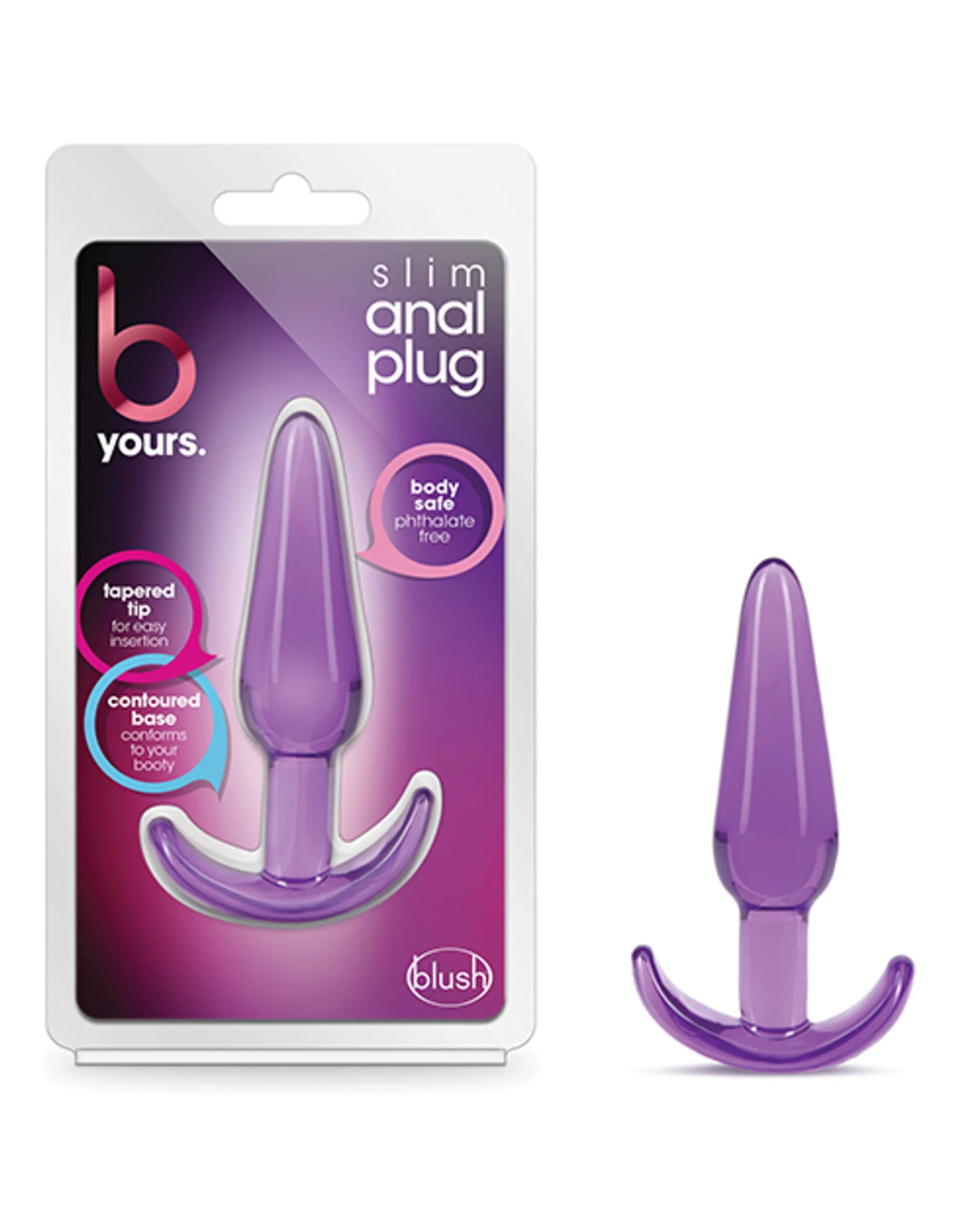 B Yours Slim Anal Plug Purple Blush Novelties