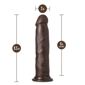 Au Naturel Jackson 9" Chocolate Dong Blush Novelties