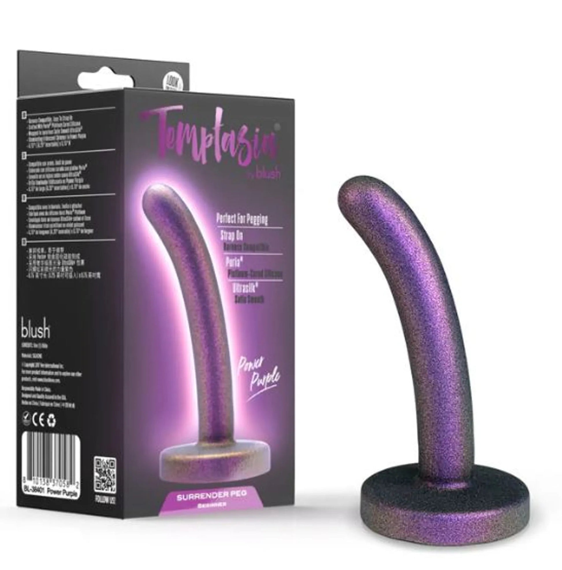 Temptasia Surrender Peg Beginner - Power Purple Blush Novelties