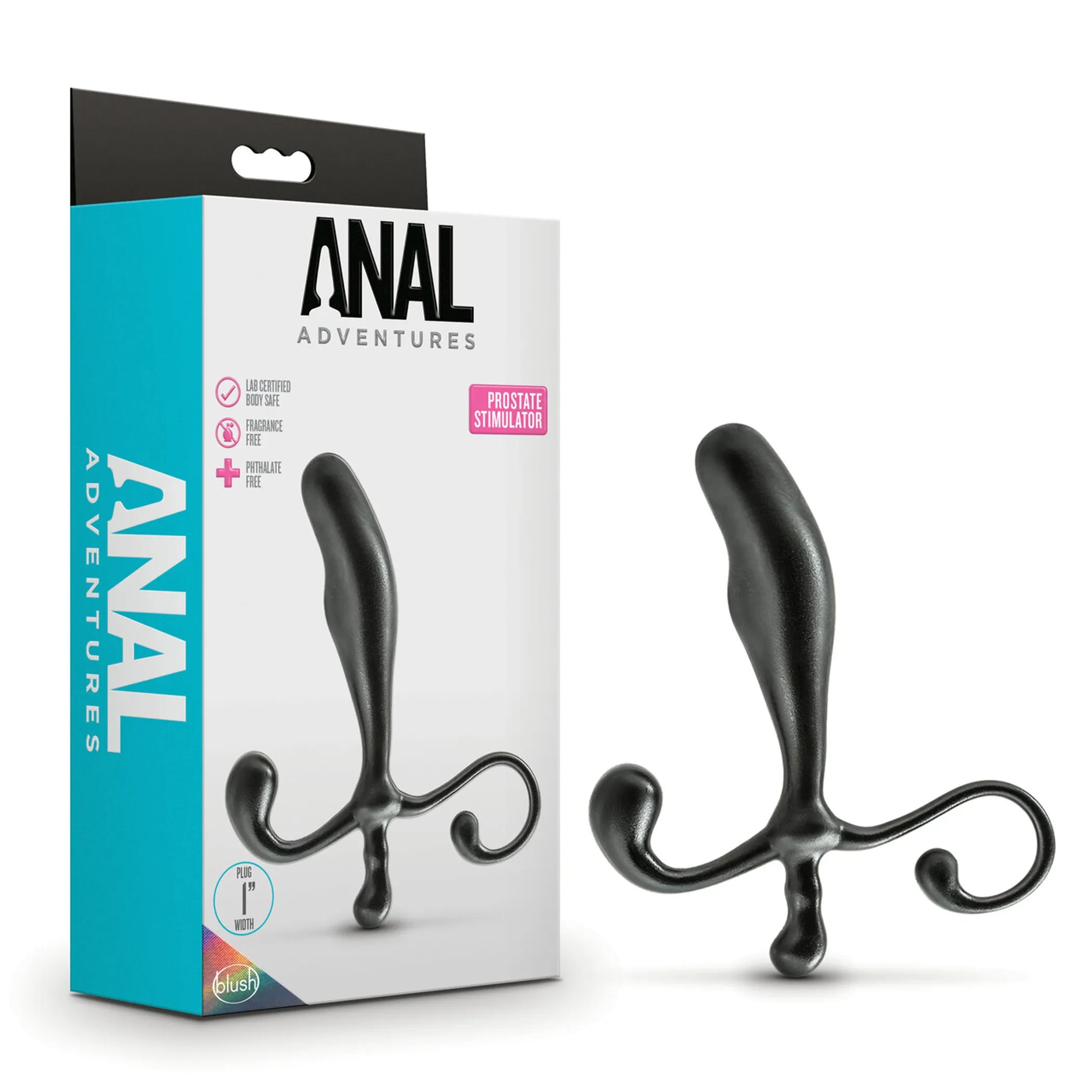 Anal Adventures Prostate Stimulator Black Blush Novelties