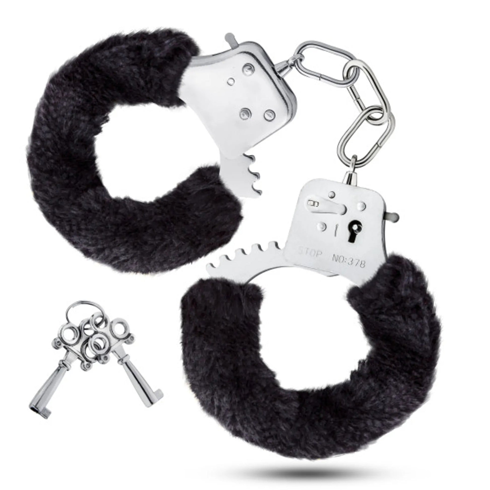 Temptasia Furry Black Cuffs Blush Novelties