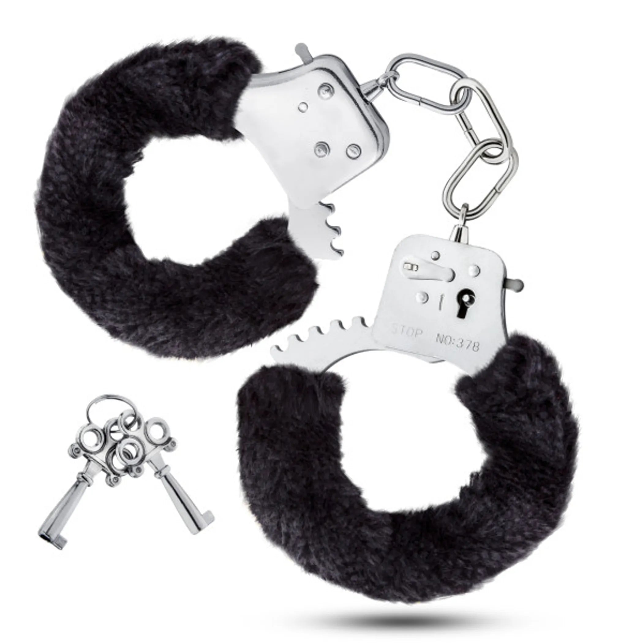 Temptasia Furry Black Cuffs Blush Novelties