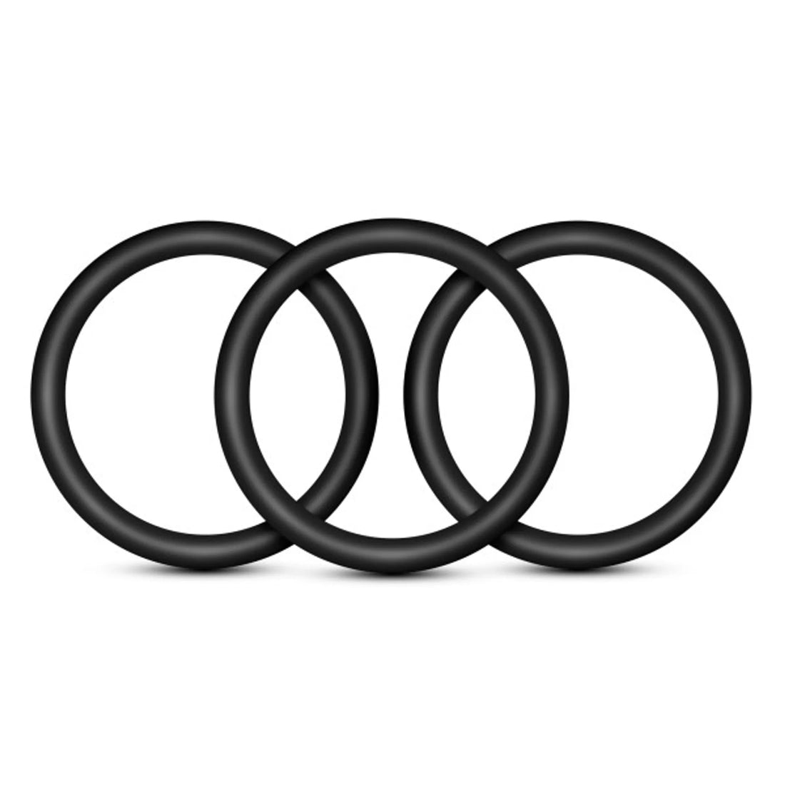 Performance VS3 Pure Silicone Cock Rings Large Black Blush Novelties