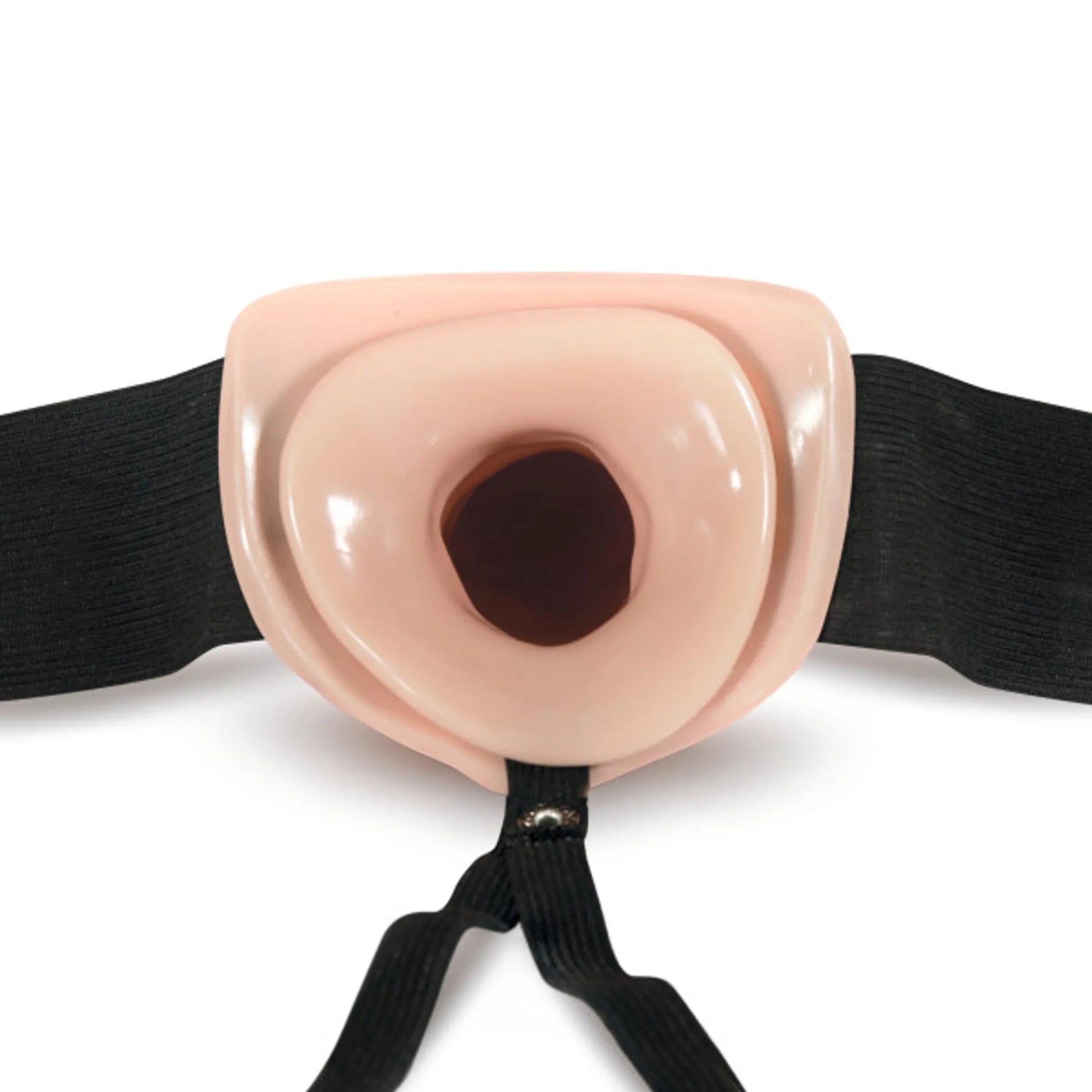 Dr. Skin 7" Hollow Strap-On – Vanilla Blush Novelties