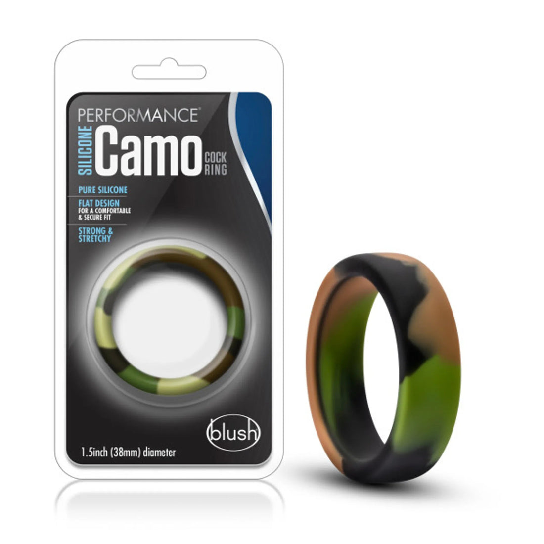 Performance Silicone Camo Ring – Green Camouflage Blush Novelties
