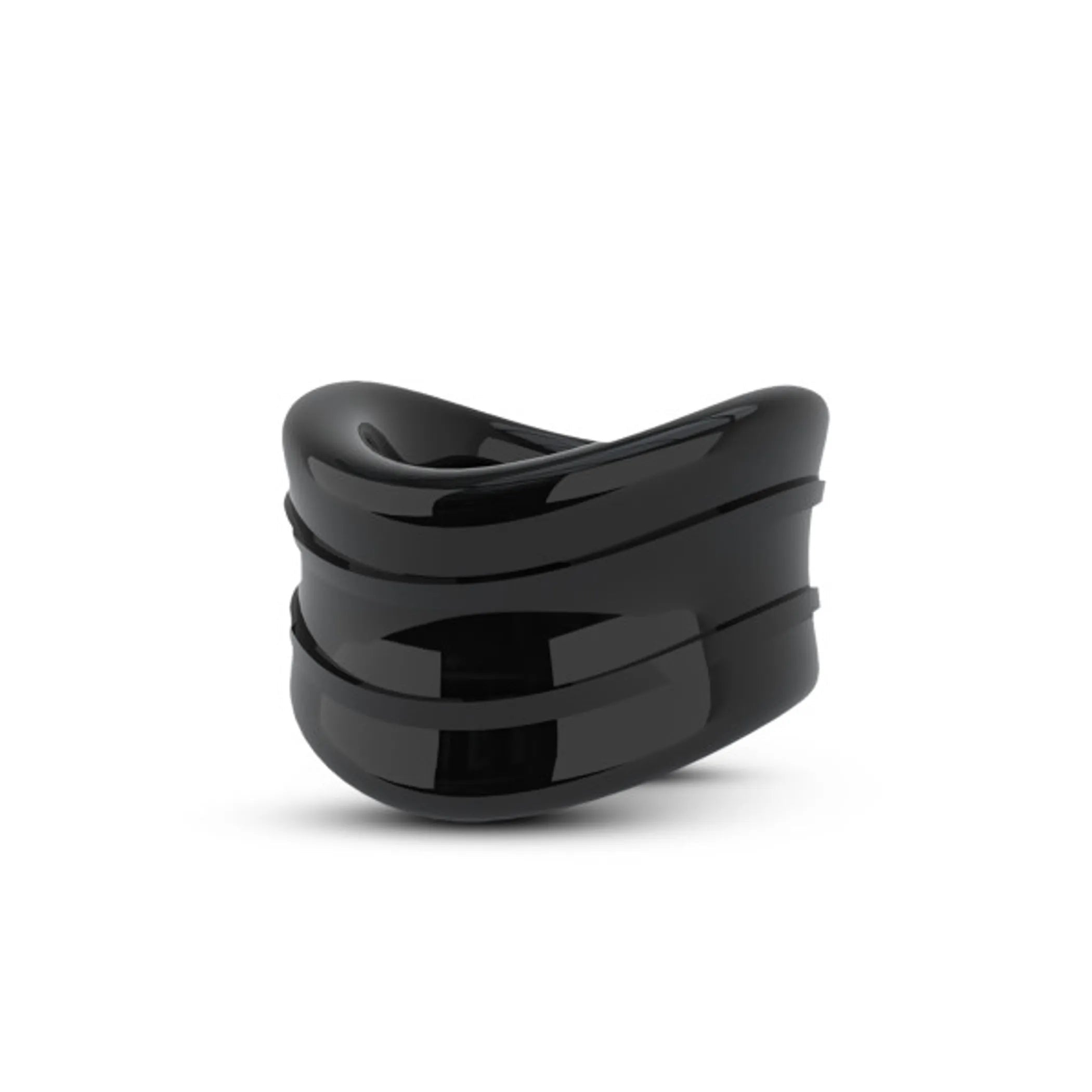 Stay Hard Beef Ball Stretcher Snug 1 Inch Diameter Black Blush Novelties