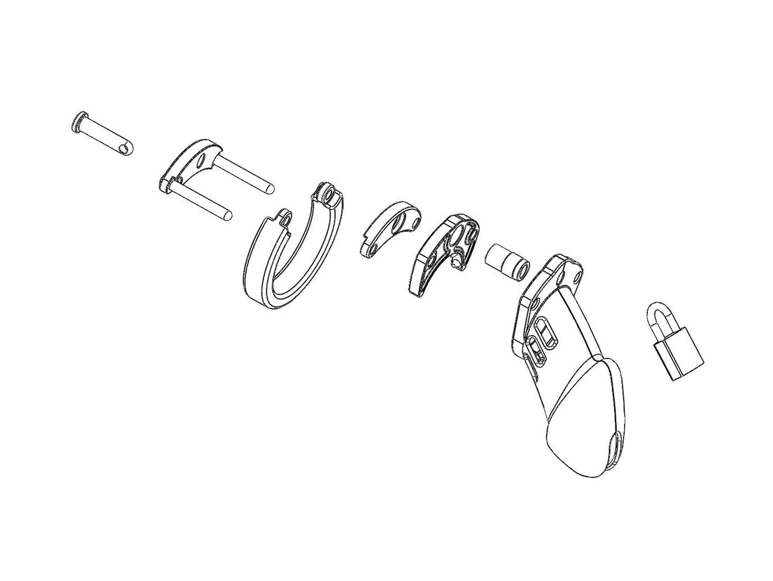 CB-6000 Kit 3.25in Clear Cock Cage CBX Male Chastity