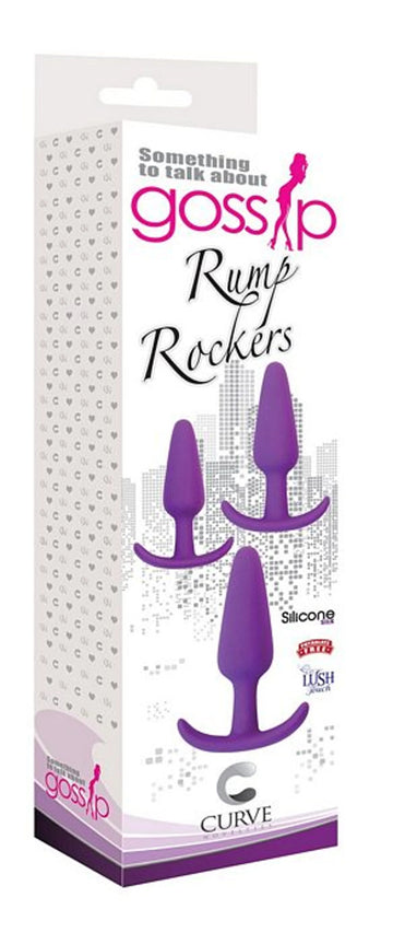 Gossip Rump Rockers Violet Anal Plug Set Curve Novelties
