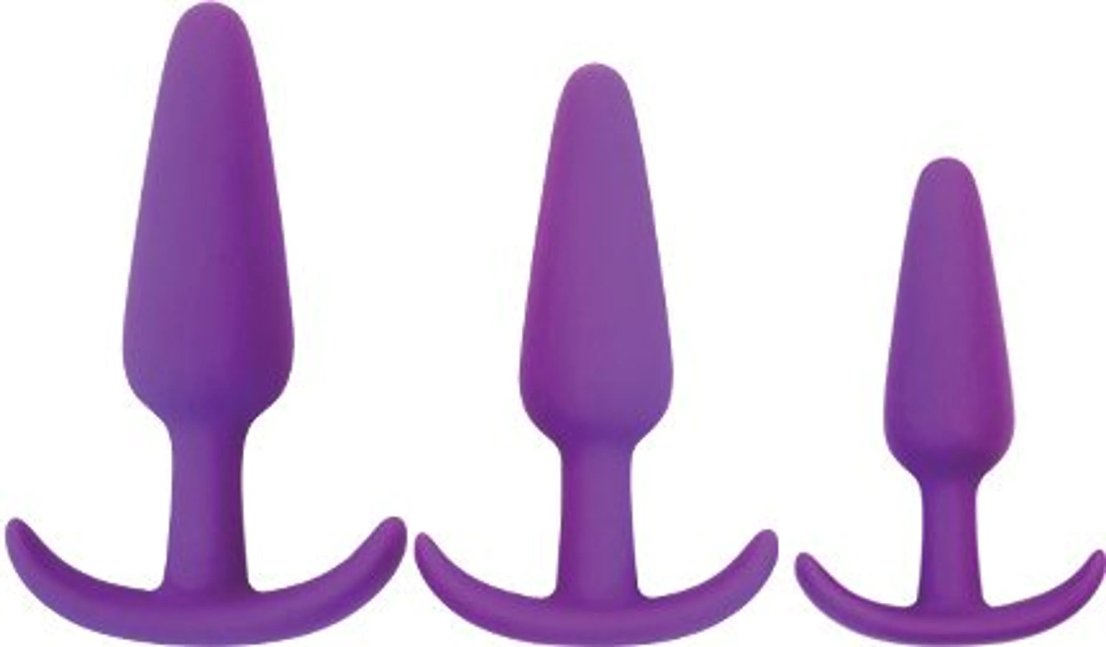 Gossip Rump Rockers Violet Anal Plug Set Curve Novelties