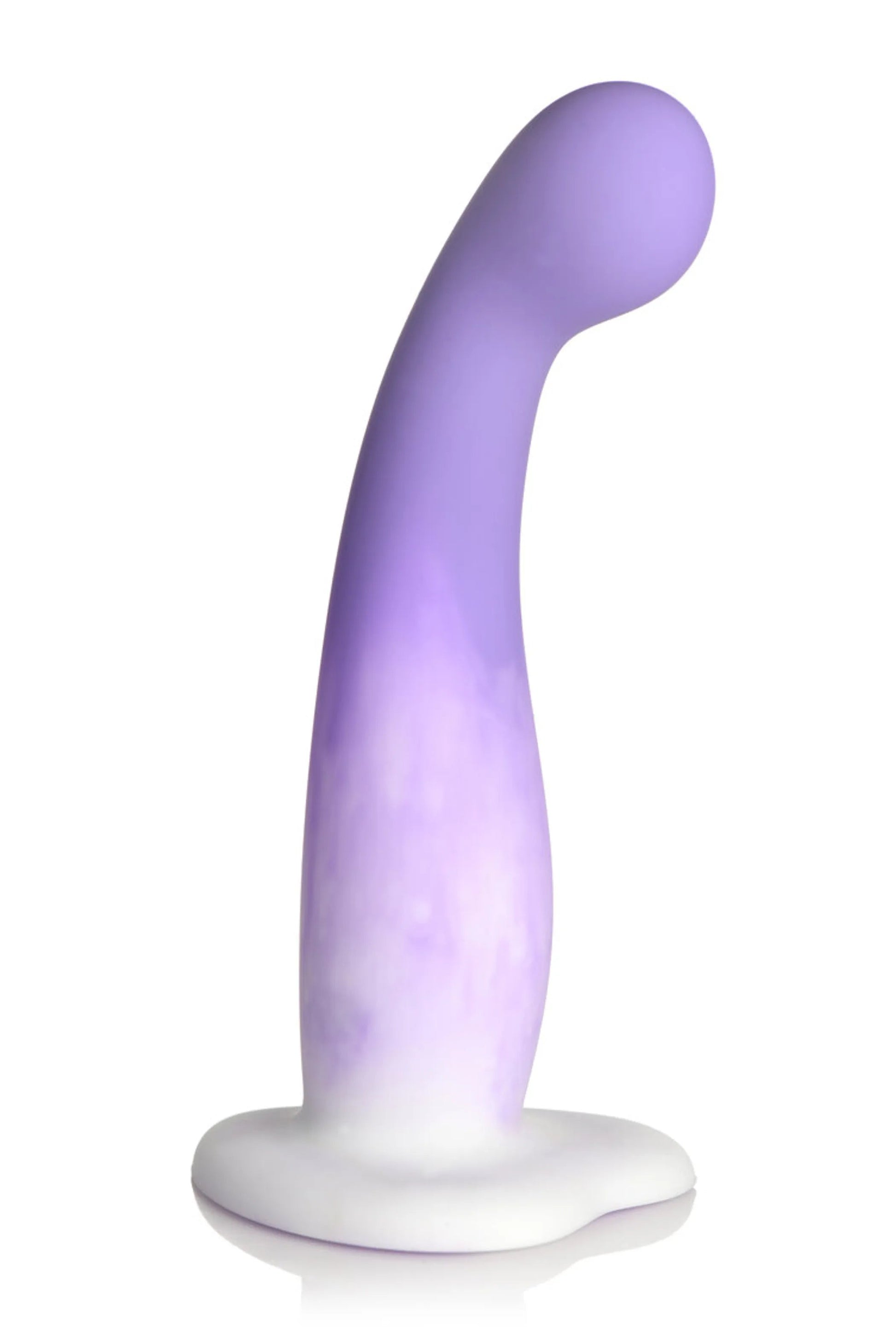 Simply Sweet Slim G-Spot Silicone Dildo Purple/White Curve Novelties