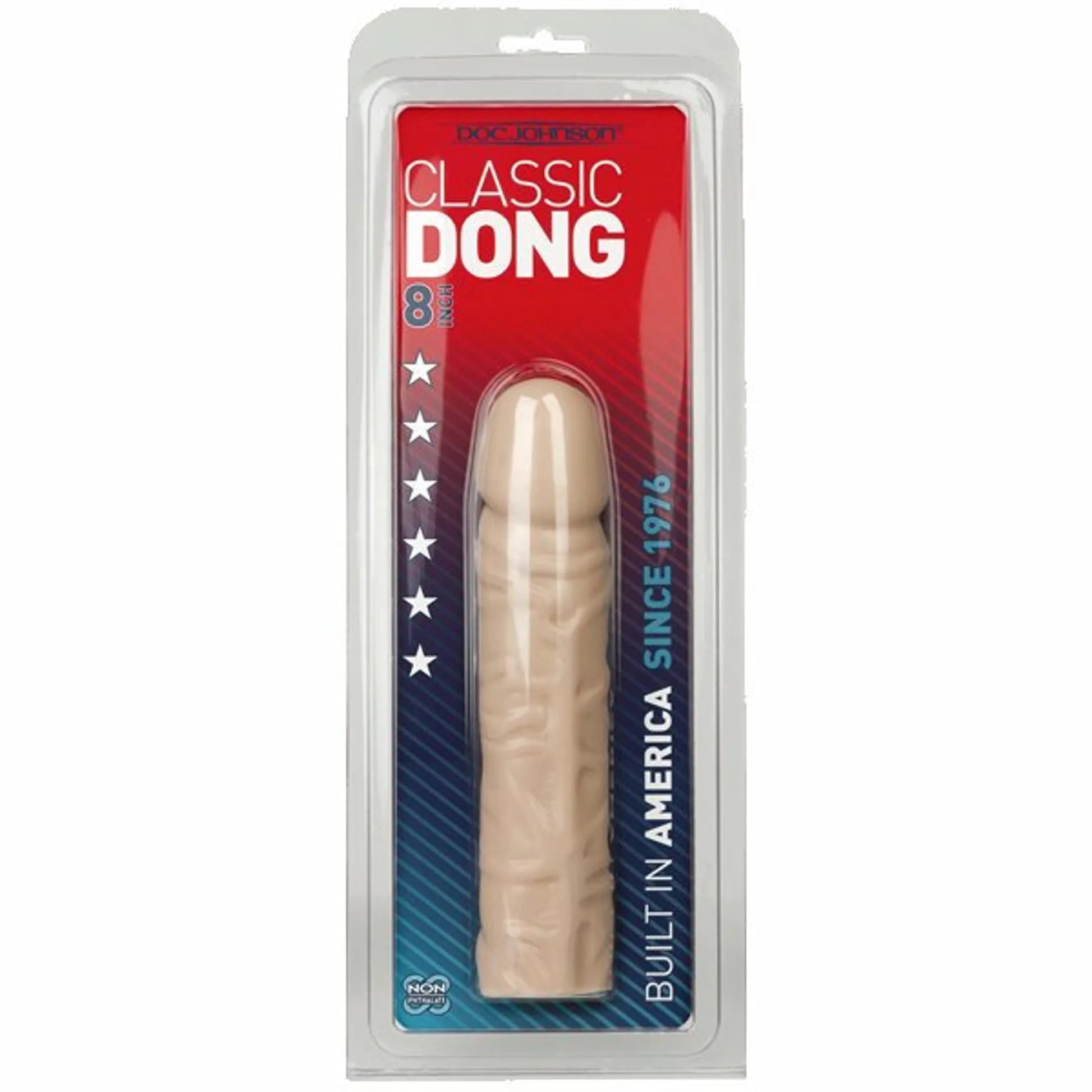 Classic Dong White 8 Inch Doc Johnson Novelties