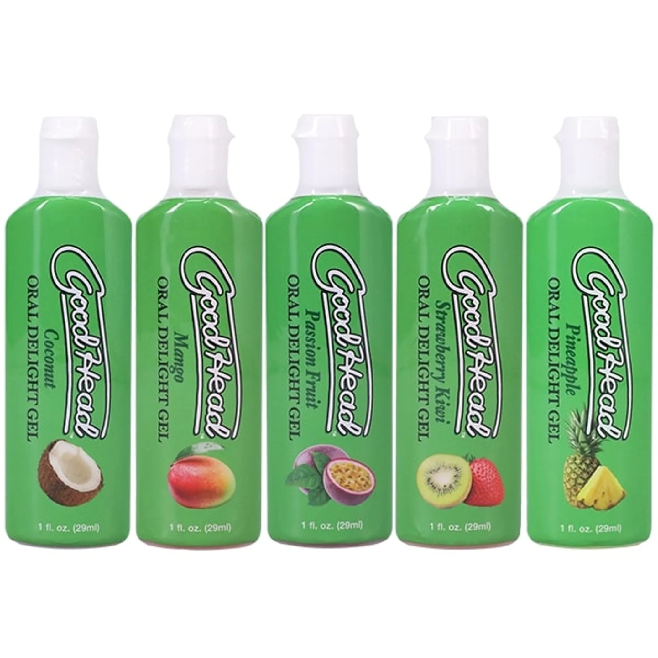 GOODHEAD ORAL DELIGHT GEL 5 PK TROPICAL FRUITS Doc Johnson Novelties