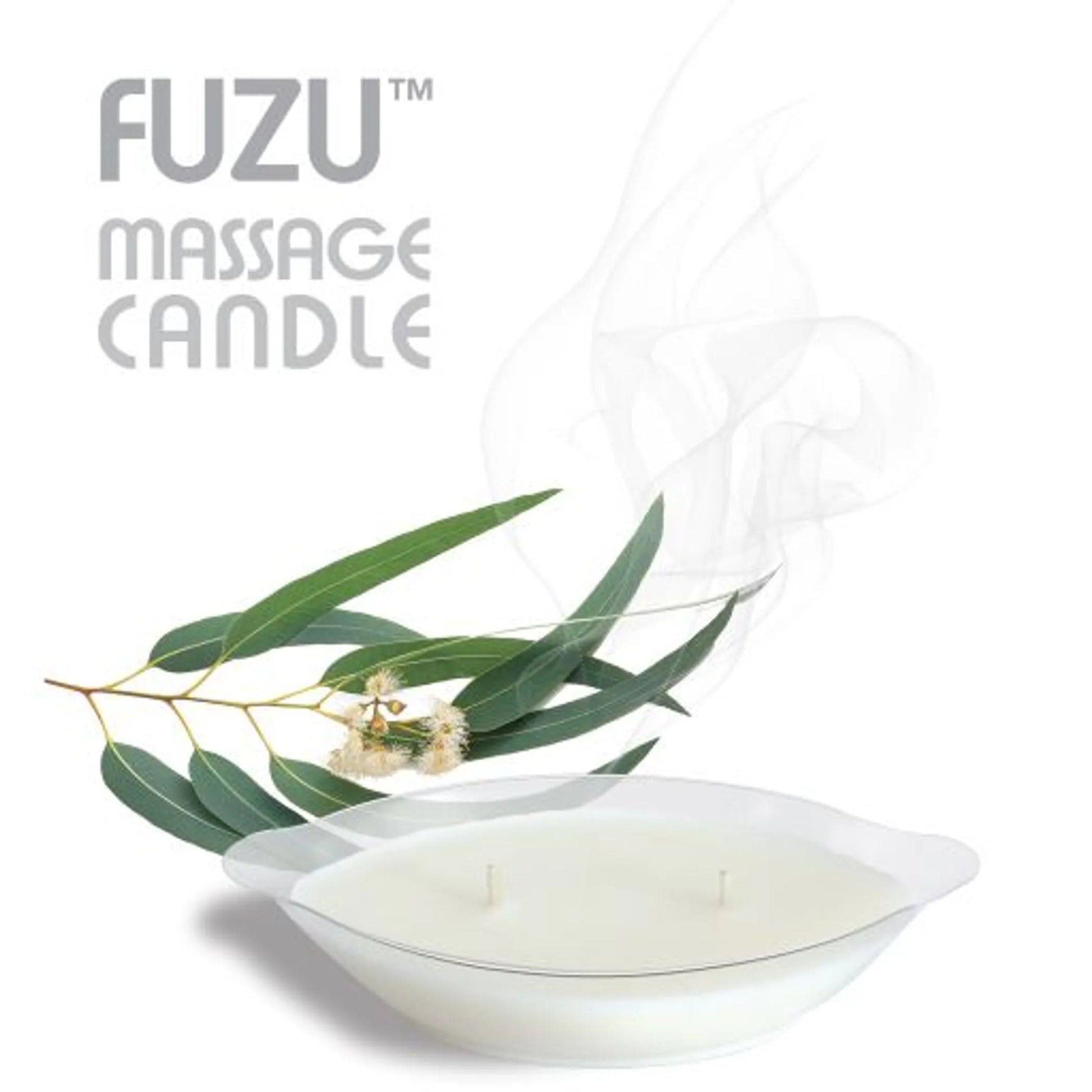 Fuzu Massage Candle Eucalyptus Calm 4 oz Doctor Love