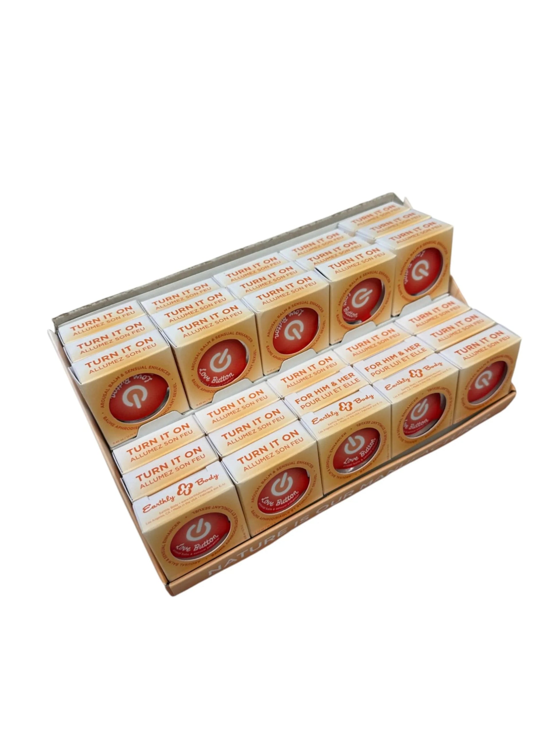 LOVE BUTTON 30PC DISPLAY Earthly Body