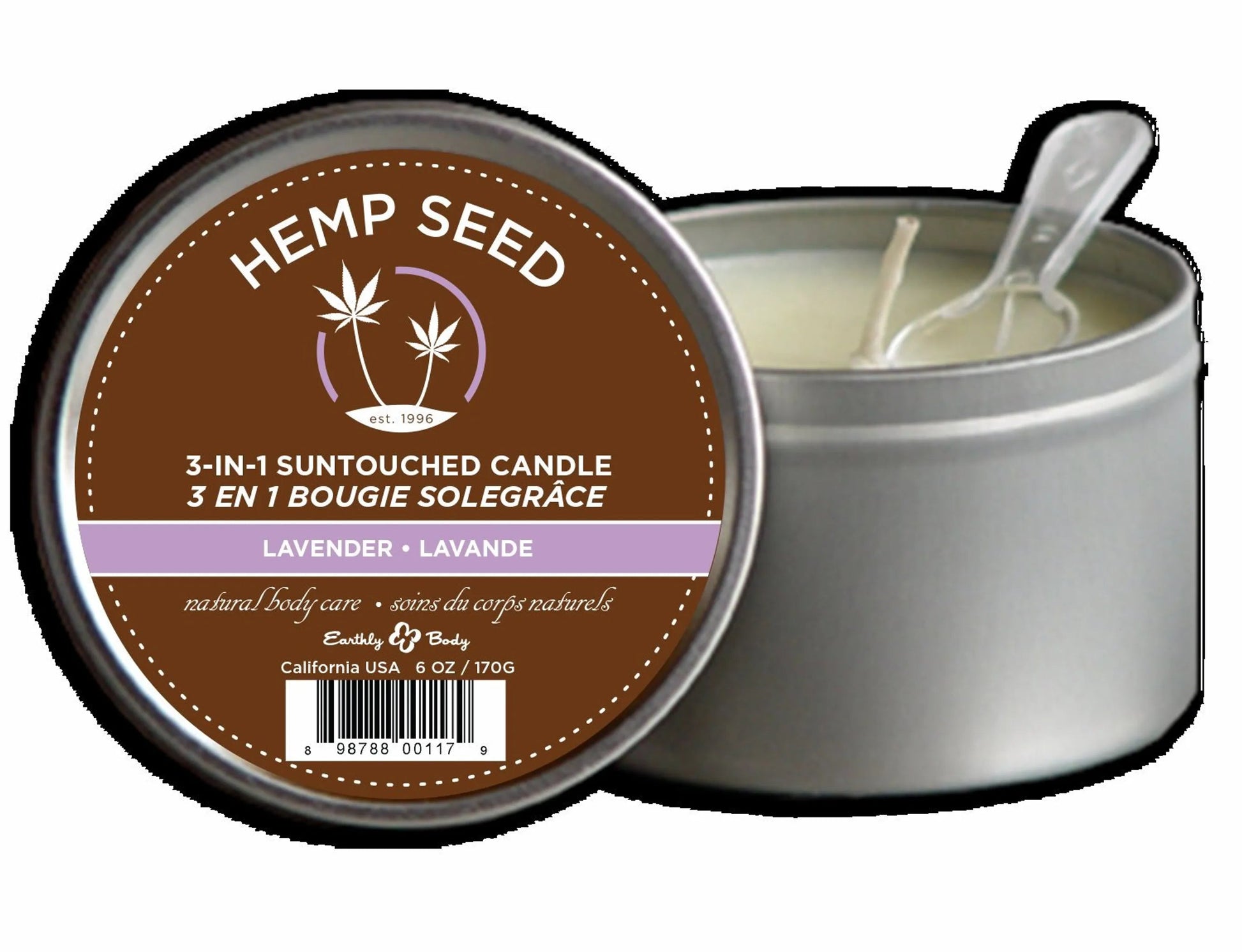 Suntouched Lavender Massage Candle 6 oz Earthly Body