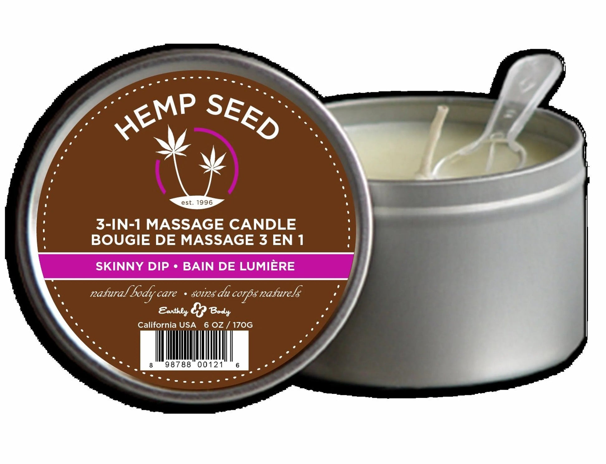 Suntouched Massage Candle – Skinny Dip (6 oz) Earthly Body