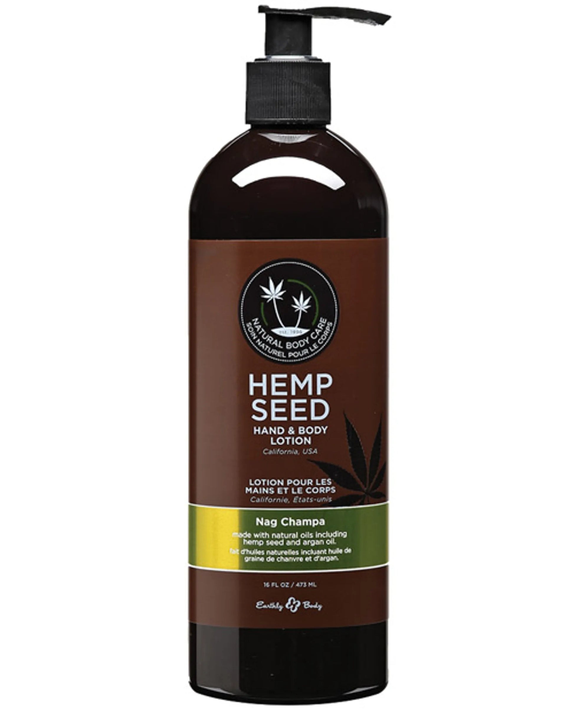 Hand & Body Lotion Velvet Nag Champa 16 oz Earthly Body