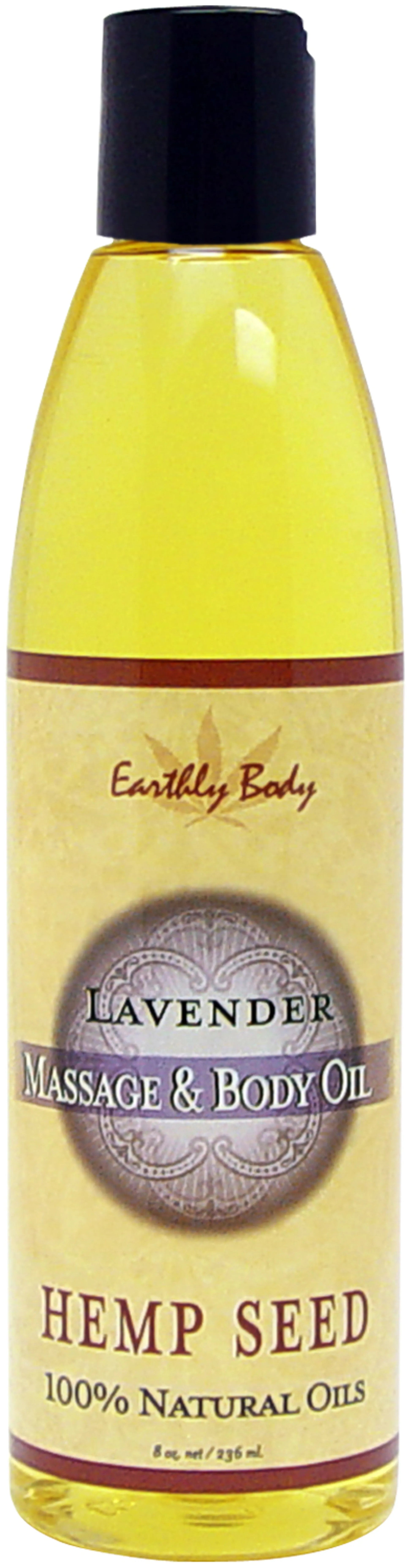 Massage & Body Oil Lavender 8 Oz Earthly Body