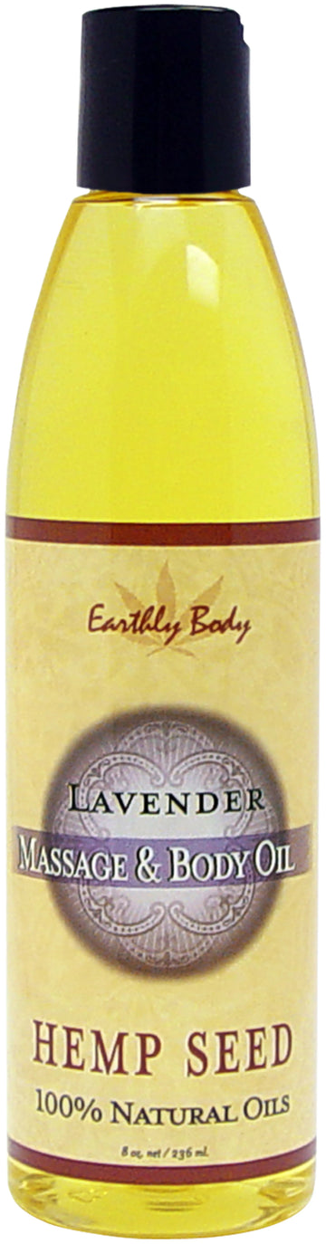 Massage & Body Oil Lavender 8 Oz Earthly Body