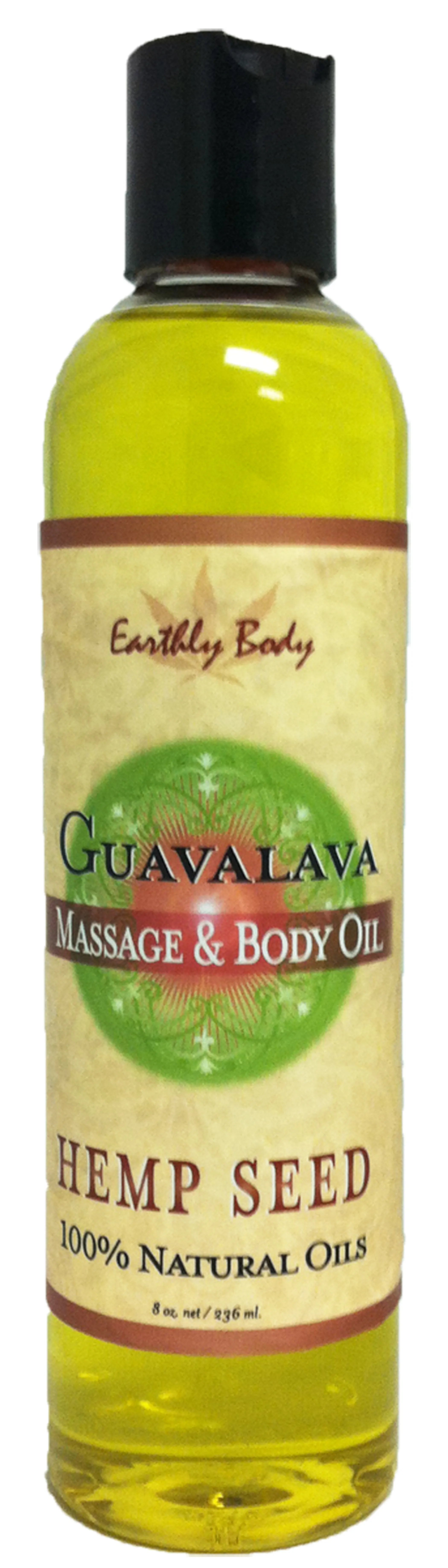 Massage Oil Guavalava 8 oz Earthly Body