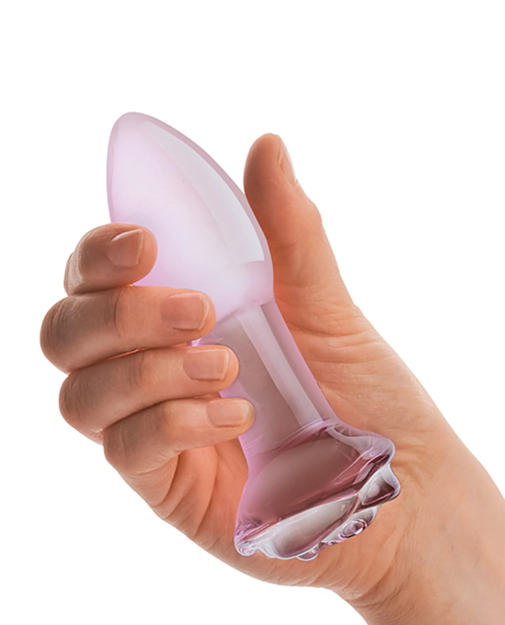 Glas 5 Rosebud Glass Butt Plug Electric / Hustler Lingerie