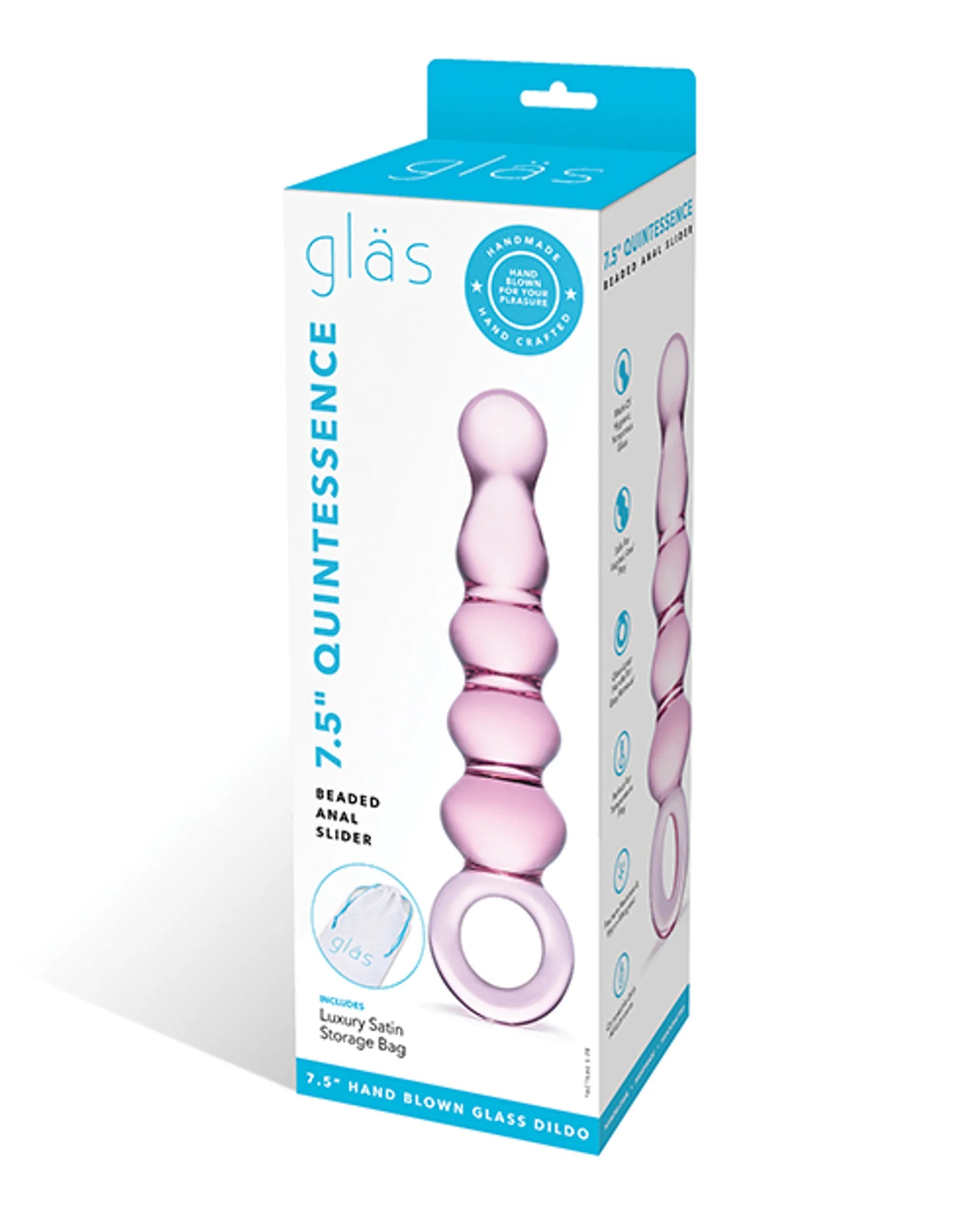 Glas Quintessence Beaded Anal Slider Electric / Hustler Lingerie