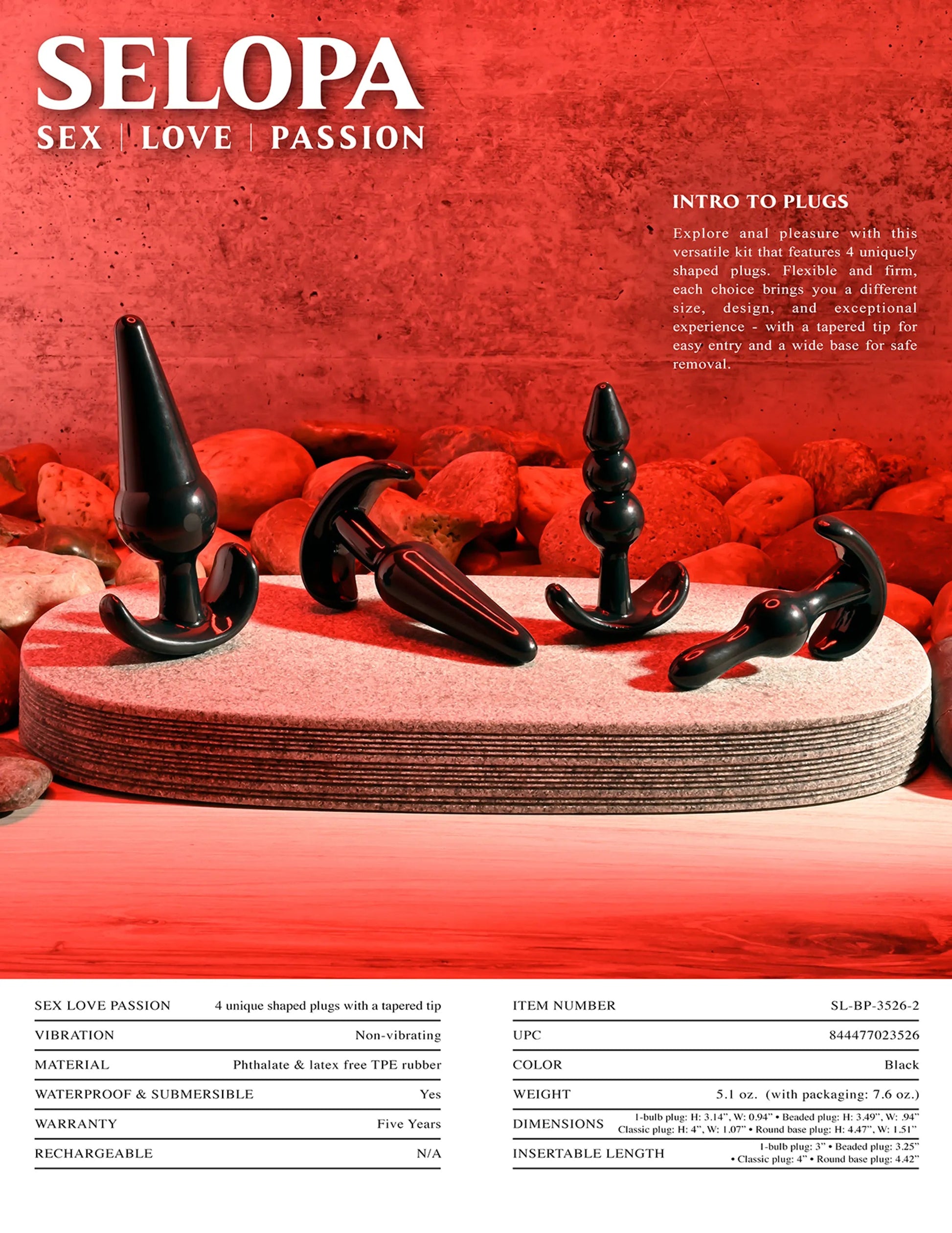 Selopa Intro to Plugs Evolved Novelties