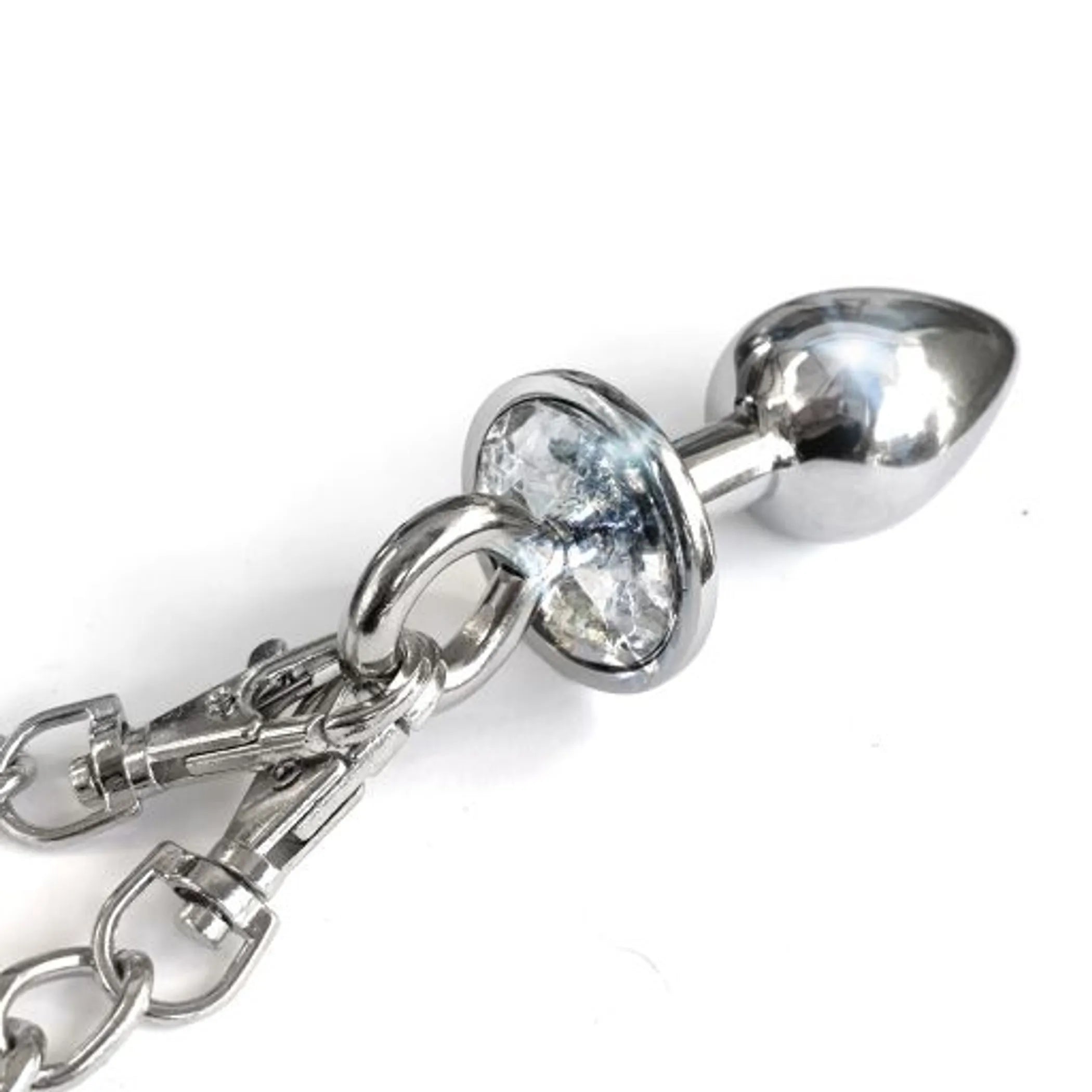 Nixie Metal Plug and Cuff Set Silver Small Global Novelties