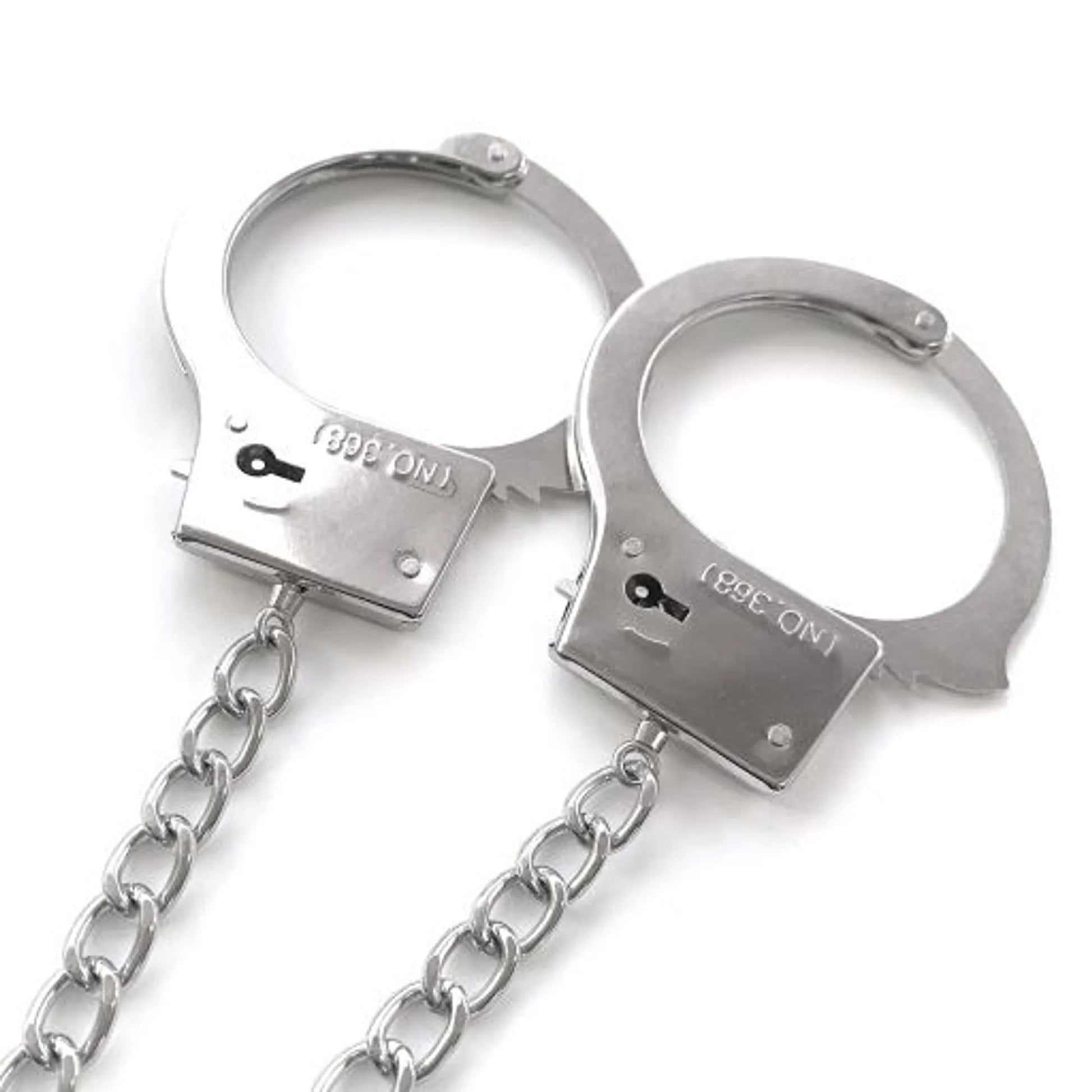 Nixie Metal Plug and Cuff Set Silver Small Global Novelties