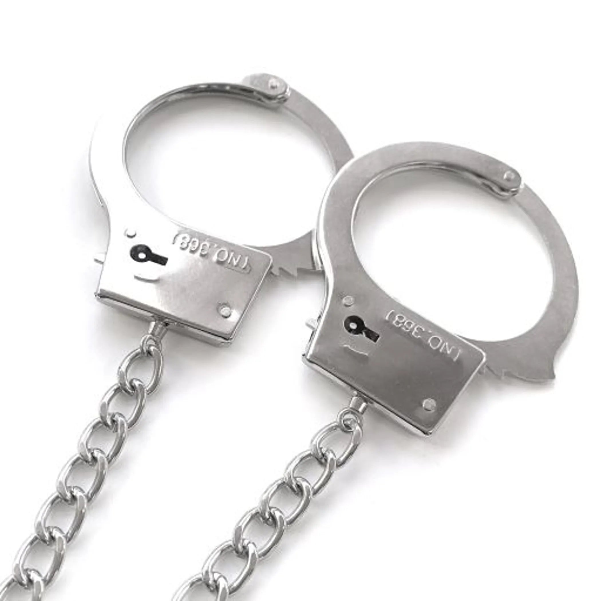 Nixie Metal Plug and Cuff Set Silver Small Global Novelties