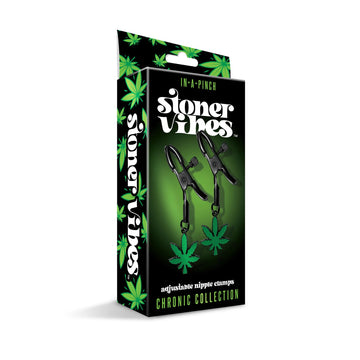 Stoner Vibes Adjustable Nipple Clamps Chronic Collection Global Novelties