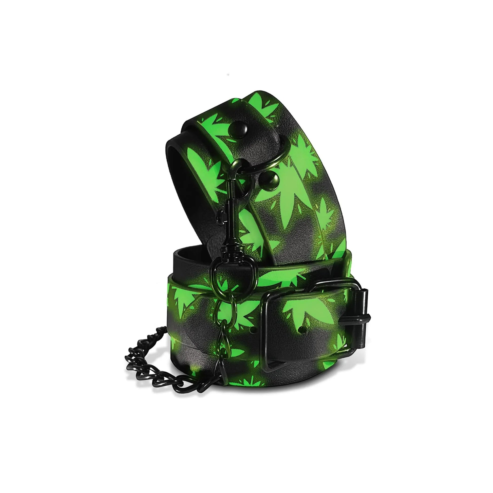 Stoner Vibes Glow-In-The-Dark Ankle Cuffs Global Novelties