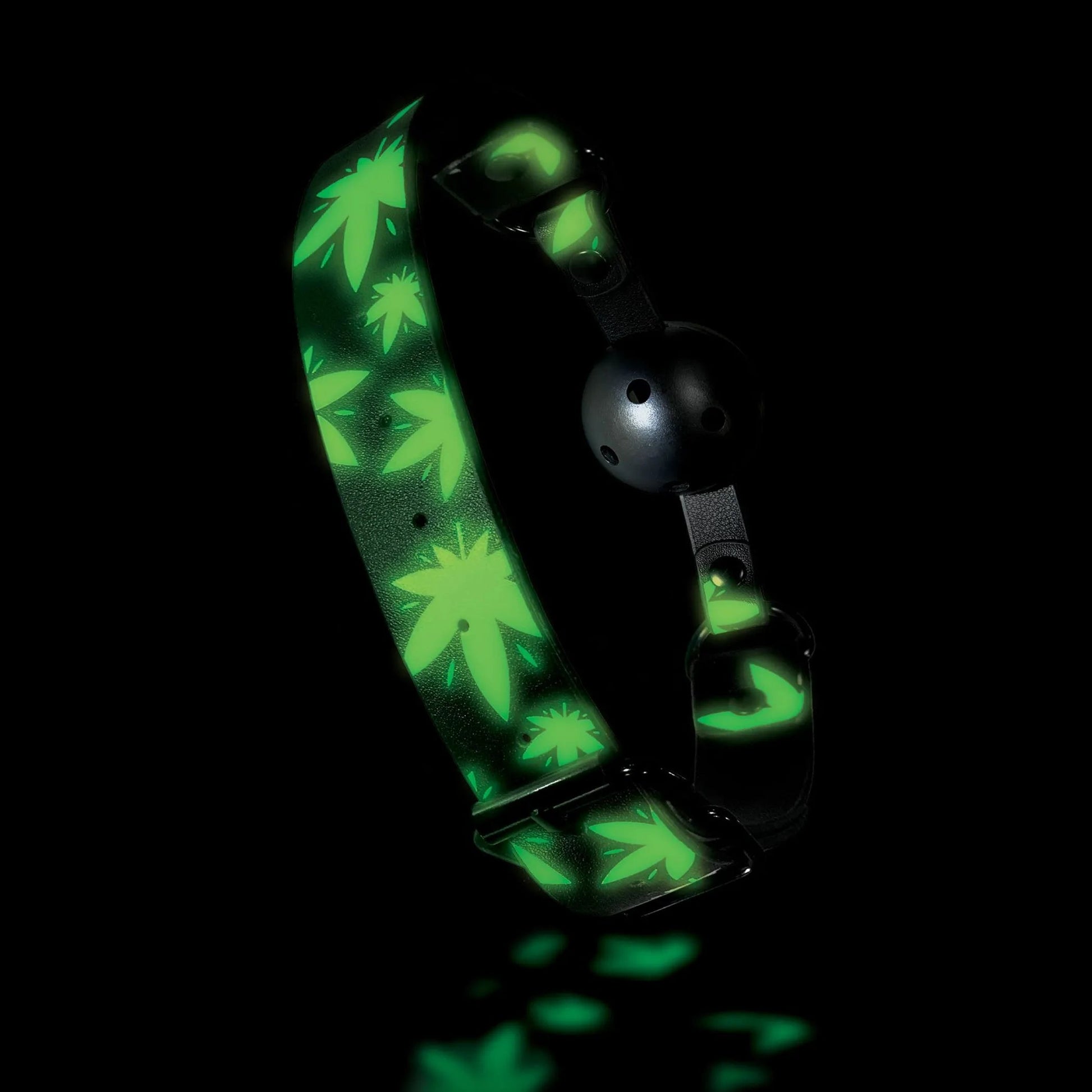 Stoner Vibes Breathable Ball Gag Glow in the Dark Global Novelties