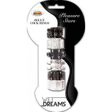 Hung Pleasure Stars Jelly Cock Rings HOTT Products
