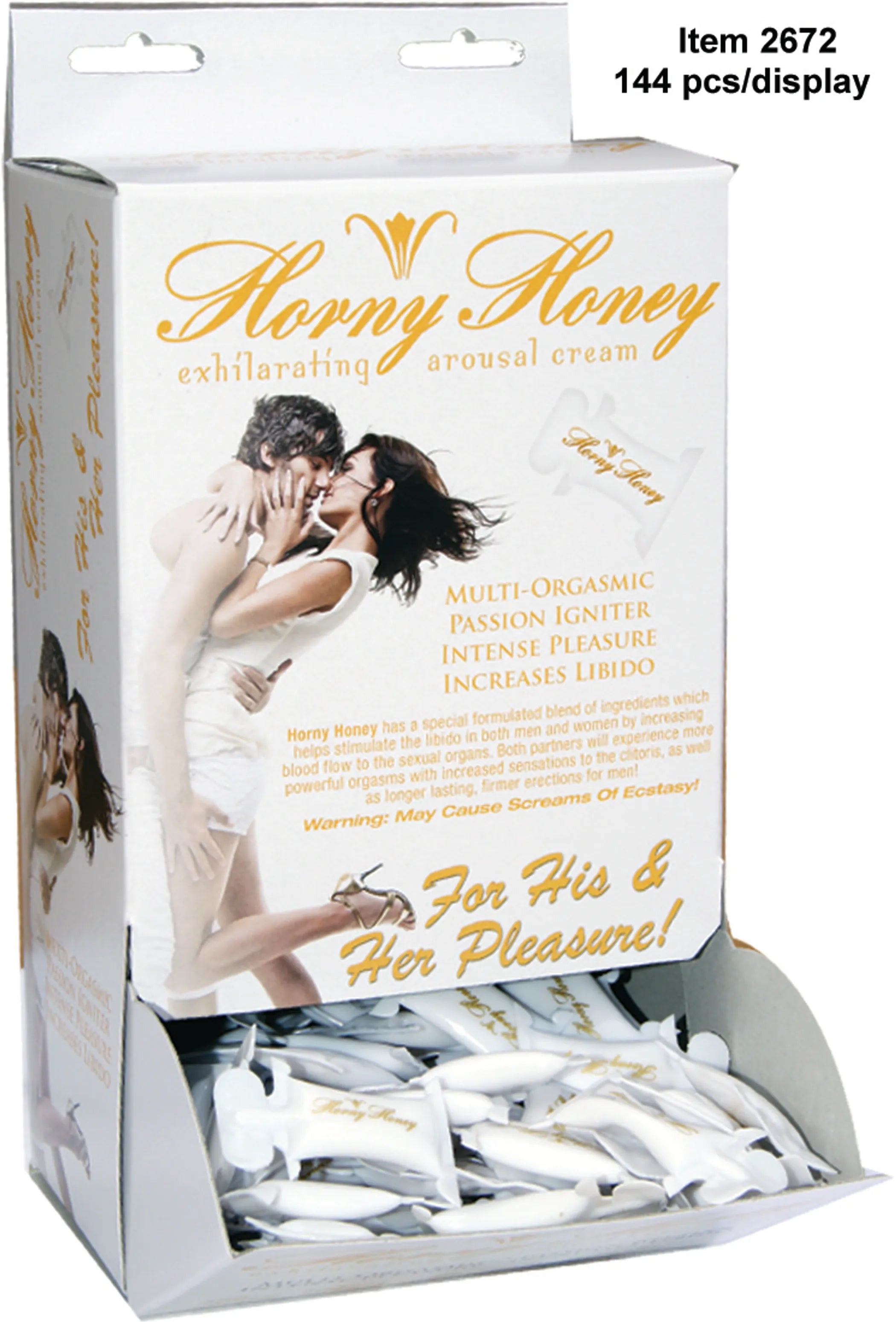 Horny Honey Arousal Gel 144pc Display HOTT Products