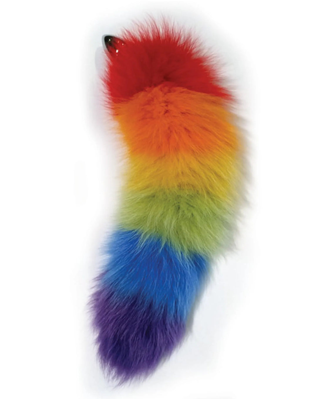 Rainbow Foxy Tail With Stainless Steel Plug HOTT Products