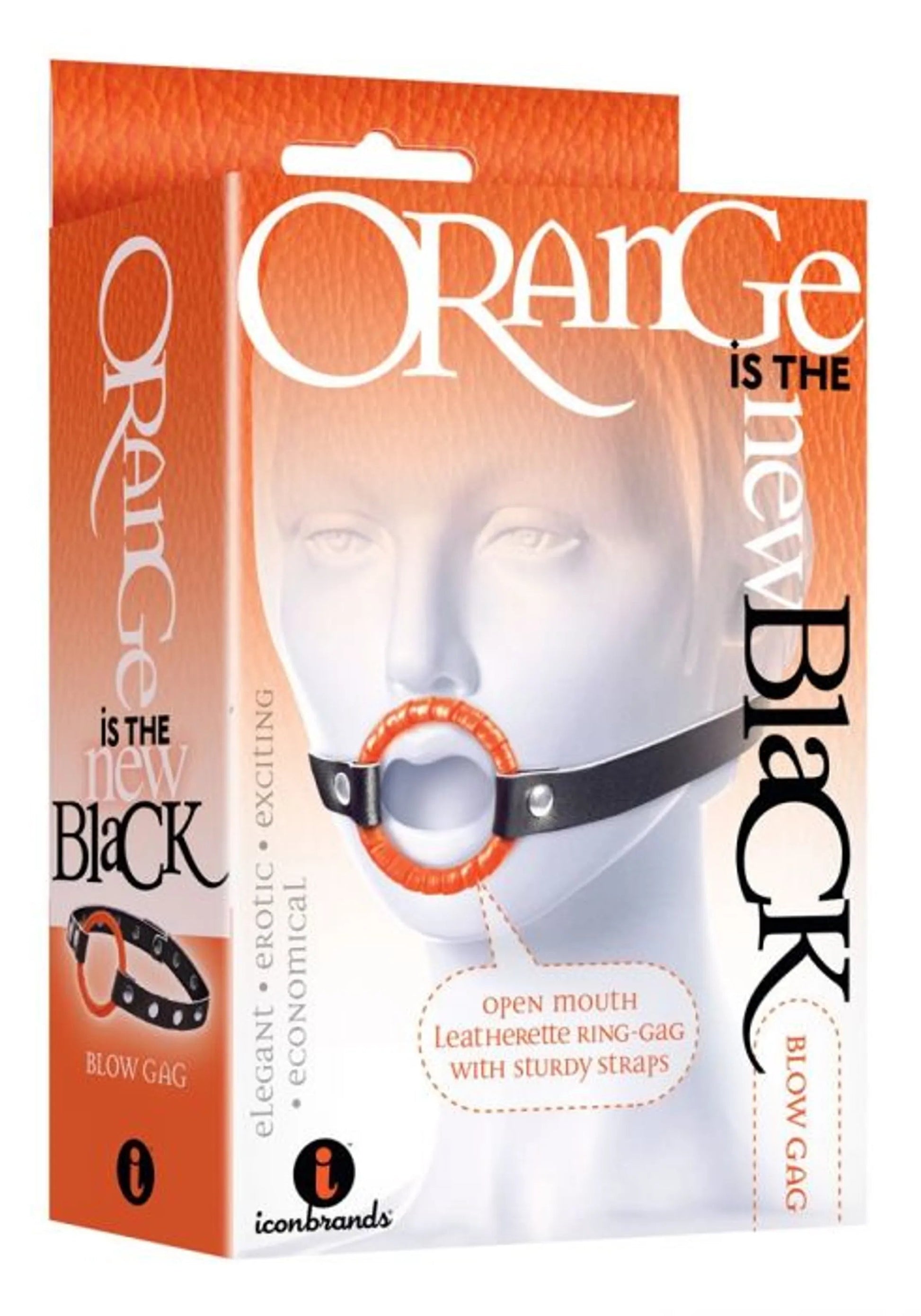 9'S Black Blow Gag Open Mouth Icon Brands