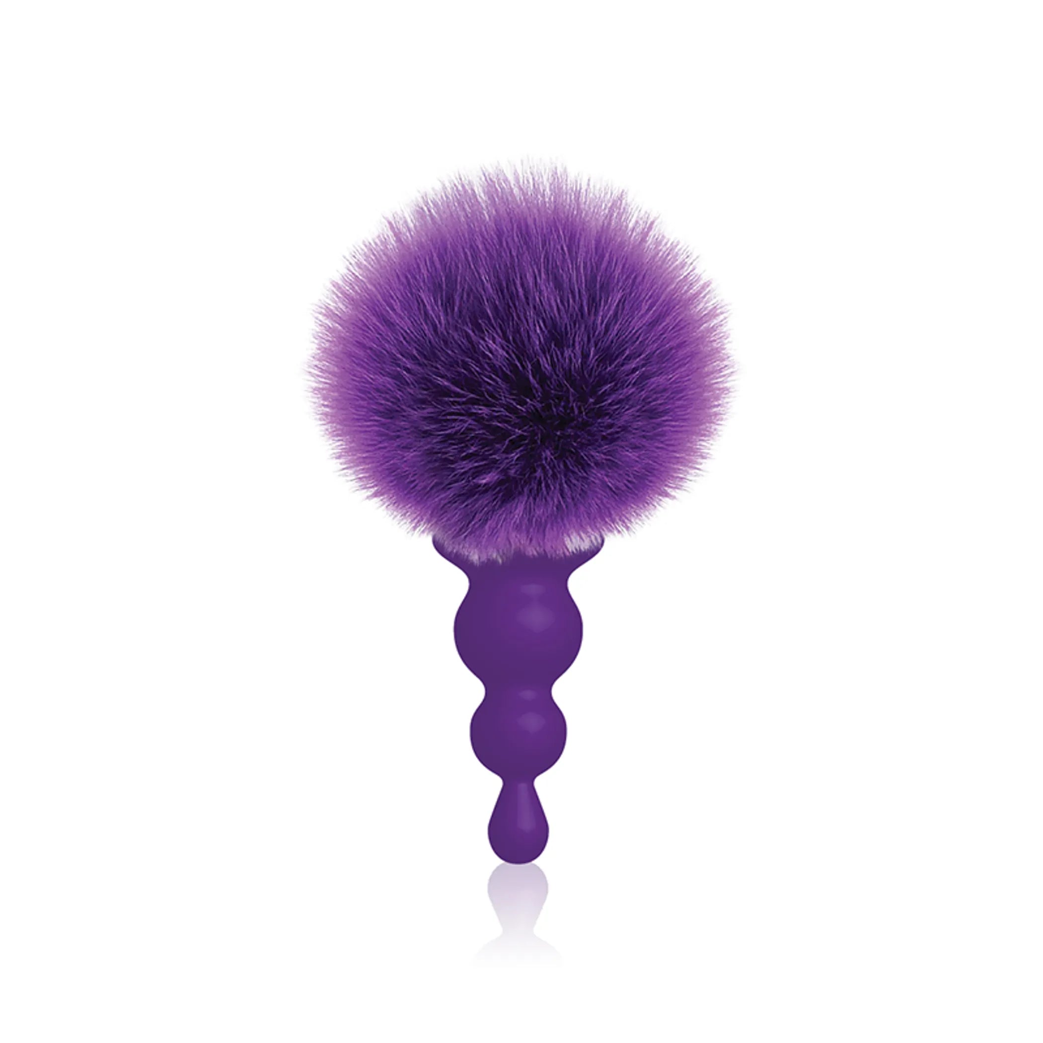 The 9s Cottontails Bunny Tail Butt Plug Beaded Purple Icon Brands