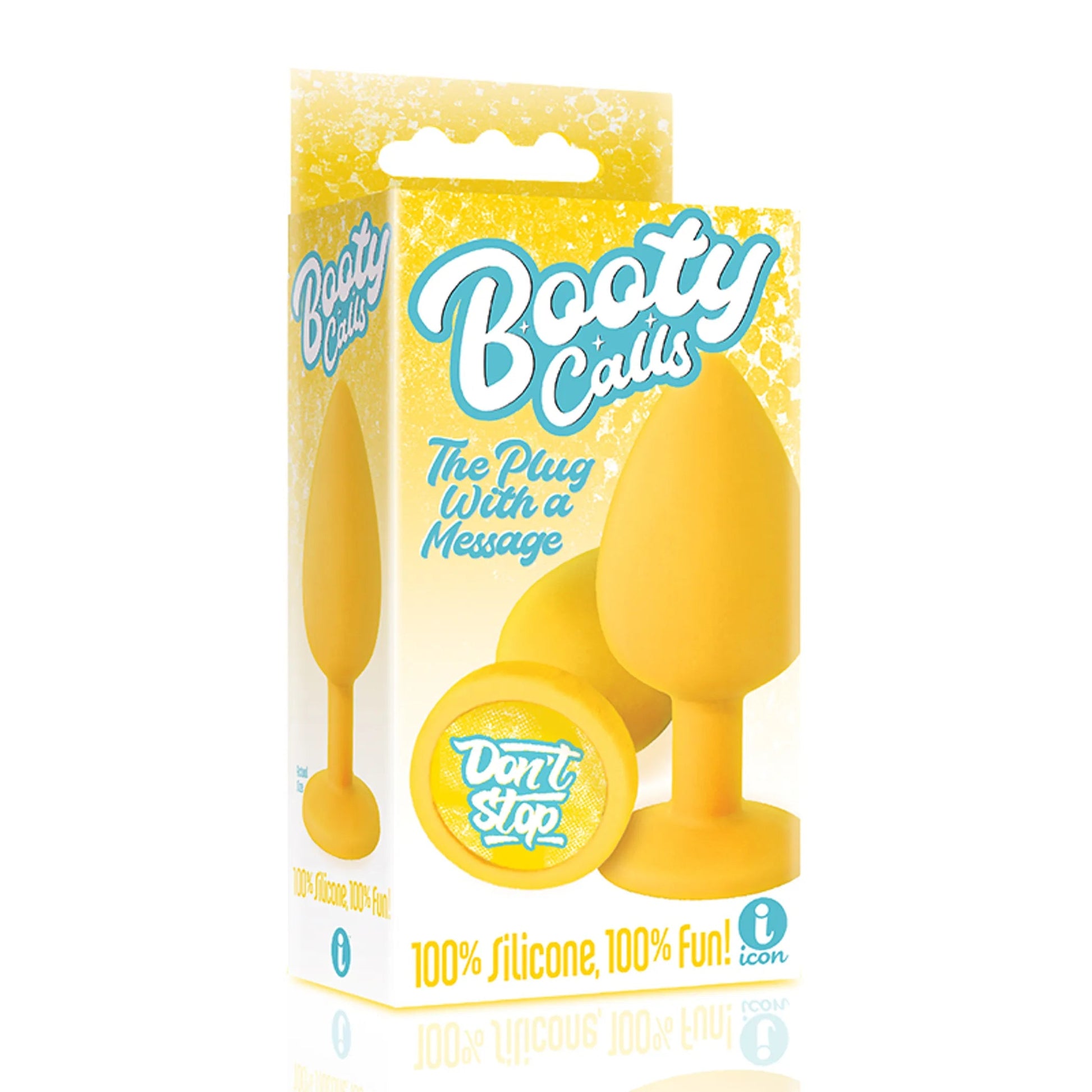 The 9's Booty Call Butt Plug Yellow Don't Stop Icon Brands