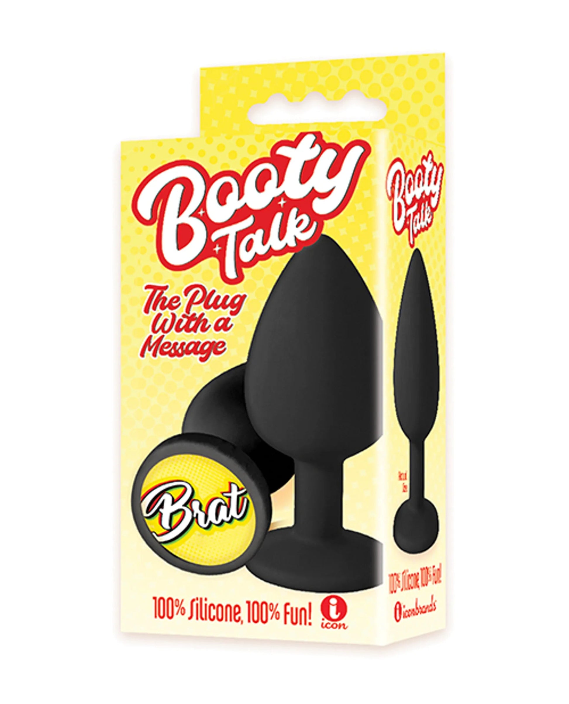 The 9's Booty Talk Brat Silicone Butt Plug Icon Brands