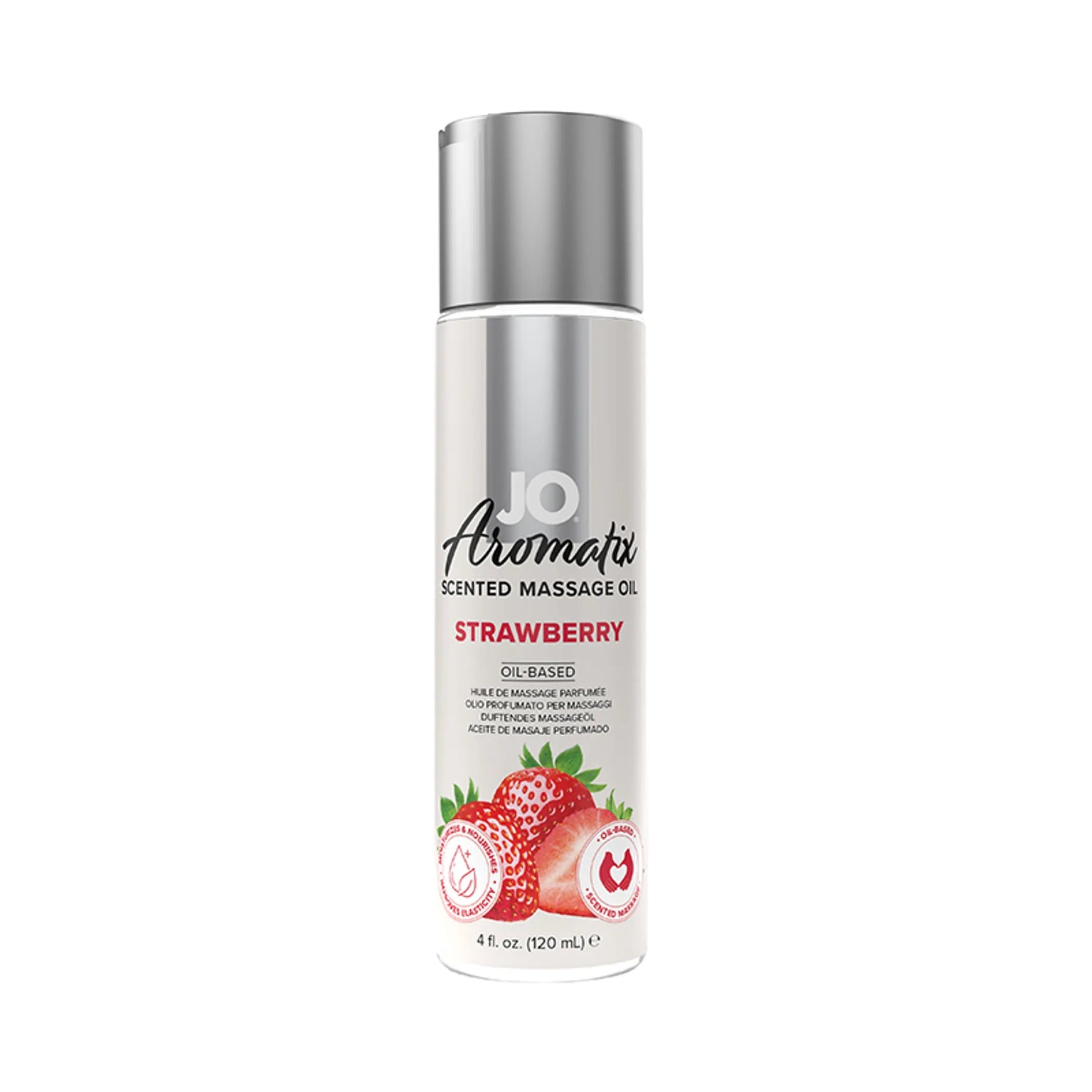 JO Aromatix Strawberry Massage Oil 4oz System JO