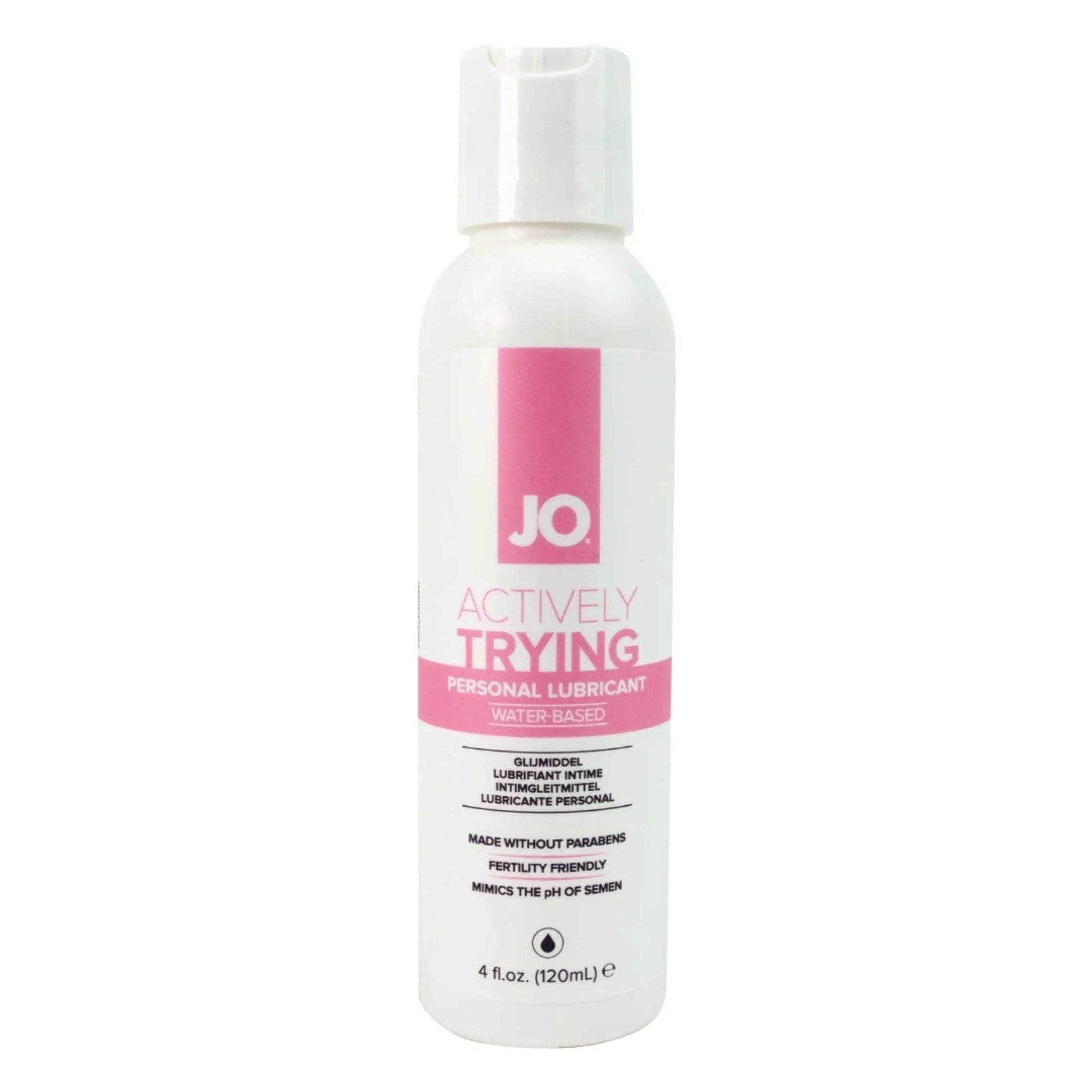 JO Actively Trying Paraben-Free Lubricant 4 oz System JO