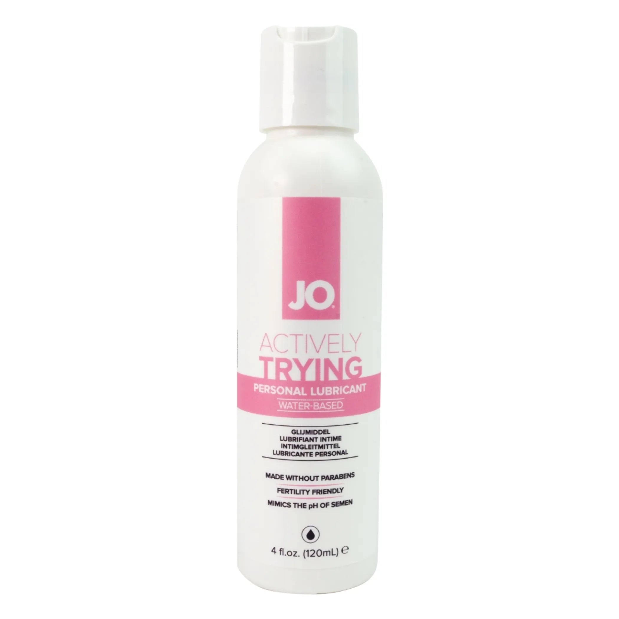 JO Actively Trying Paraben-Free Lubricant 4 oz System JO