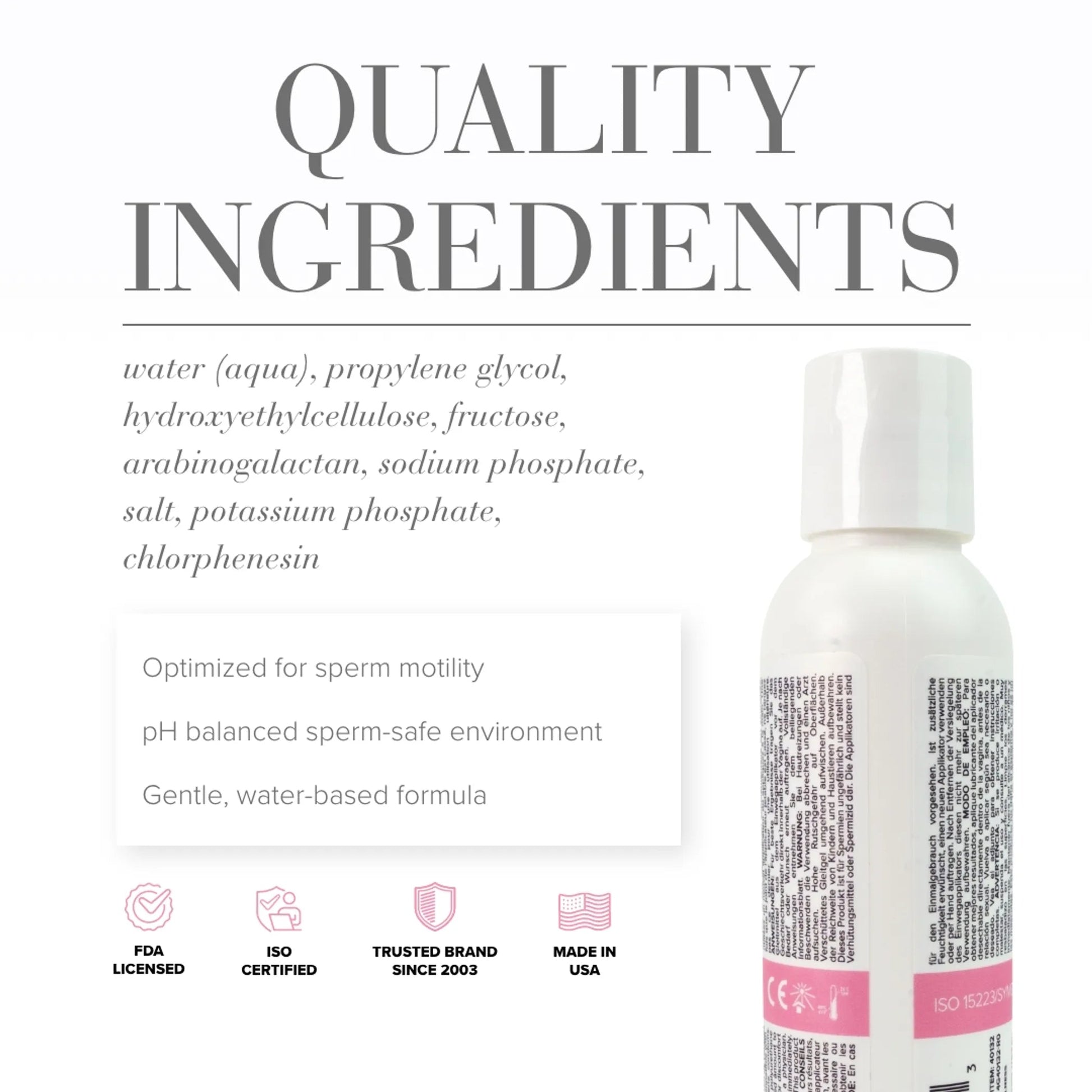 JO Actively Trying Paraben-Free Lubricant 4 oz System JO