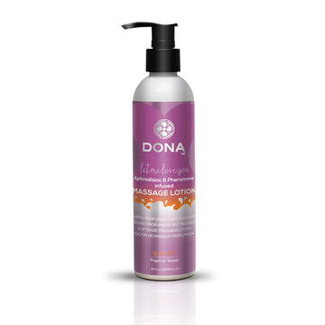 (D) Dona Massage Lotion Sassy Tropical Tease 8 oz System JO