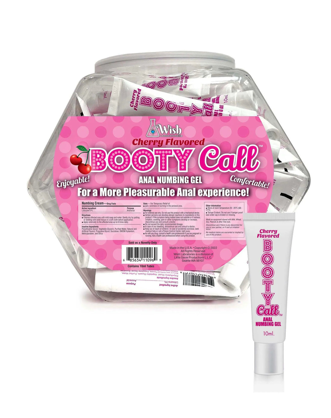 Booty Call Fishbowl Cherry Pillow Packs Little Genie