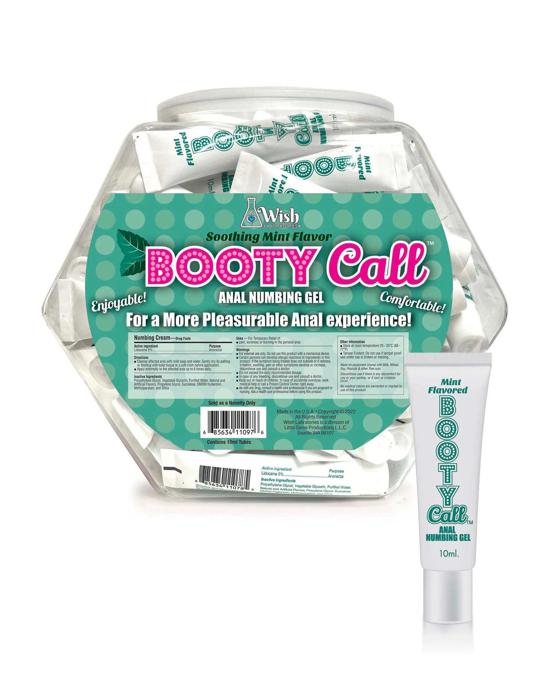 Booty Call Fishbowl Mint Pillow Packs Little Genie
